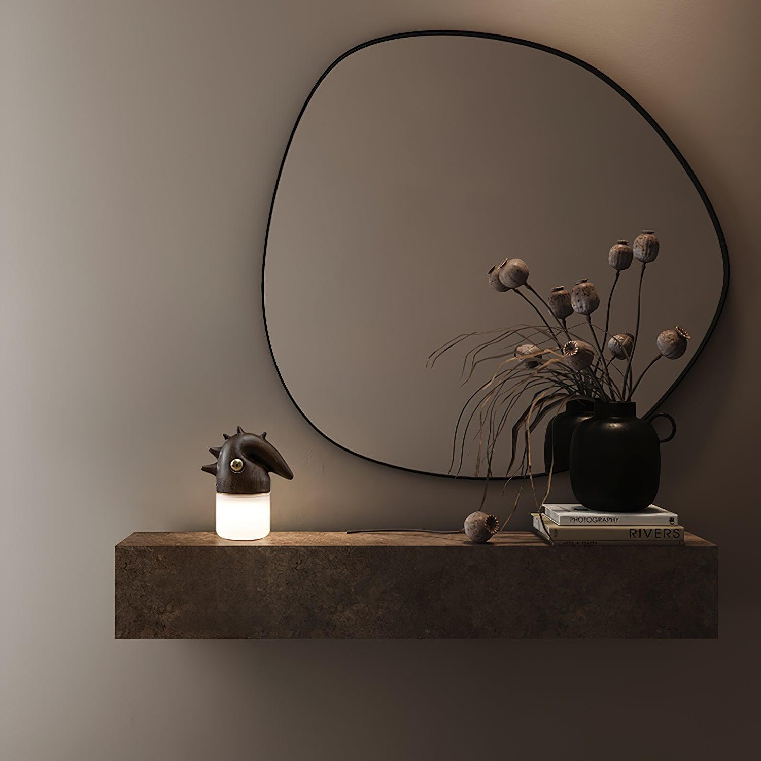 Jerry Contemporary Wood Table Lamp - Blowlighting