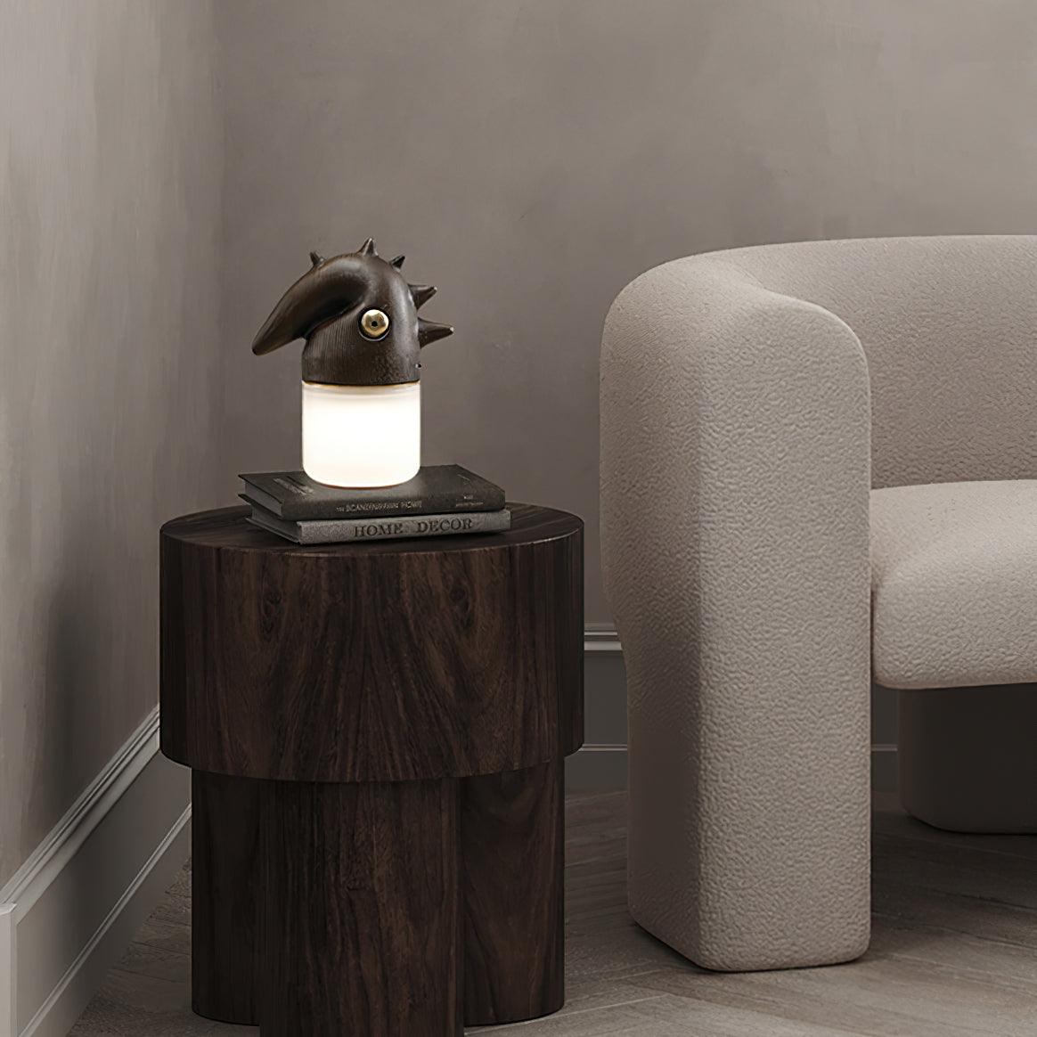 Jerry Contemporary Wood Table Lamp - Blowlighting