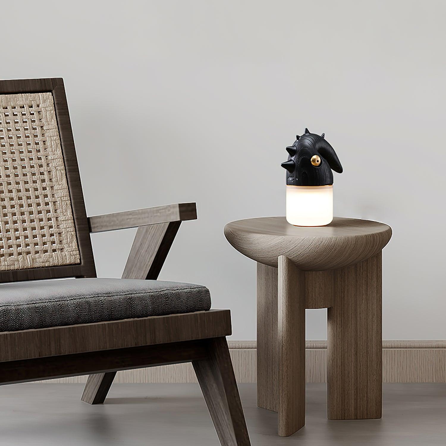 Jerry Contemporary Wood Table Lamp - Blowlighting