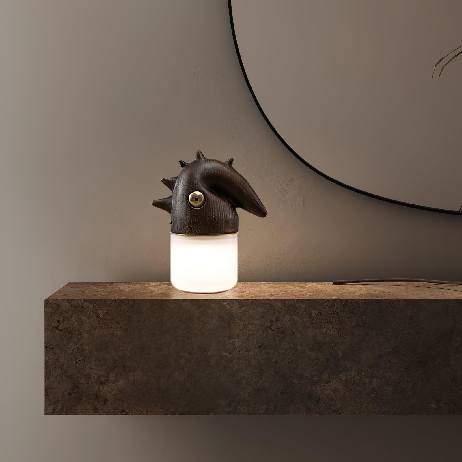 Jerry Contemporary Wood Table Lamp - Blowlighting