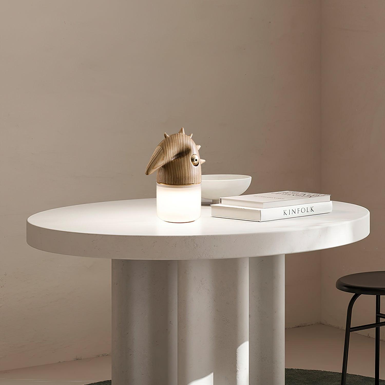Jerry Contemporary Wood Table Lamp - Blowlighting