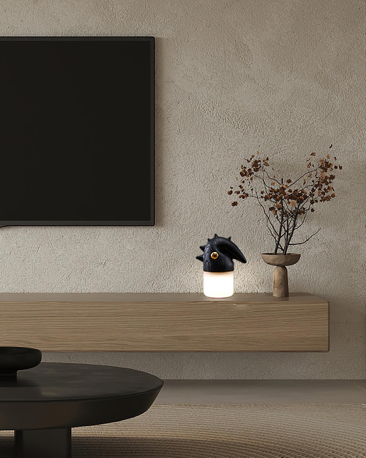 Jerry Contemporary Wood Table Lamp - Blowlighting
