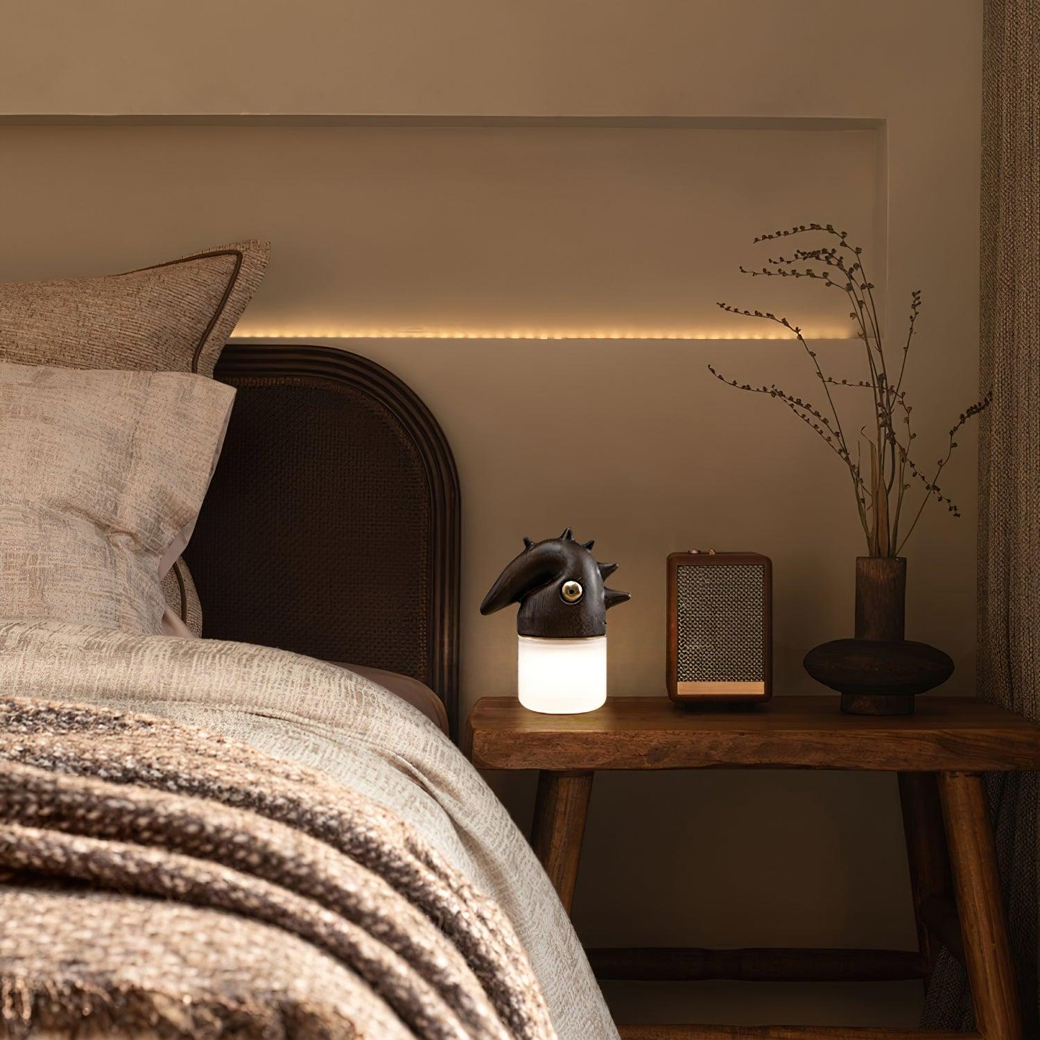 Jerry Contemporary Wood Table Lamp - Blowlighting