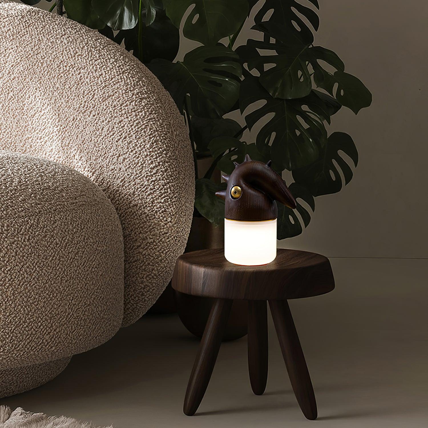Jerry Contemporary Wood Table Lamp - Blowlighting