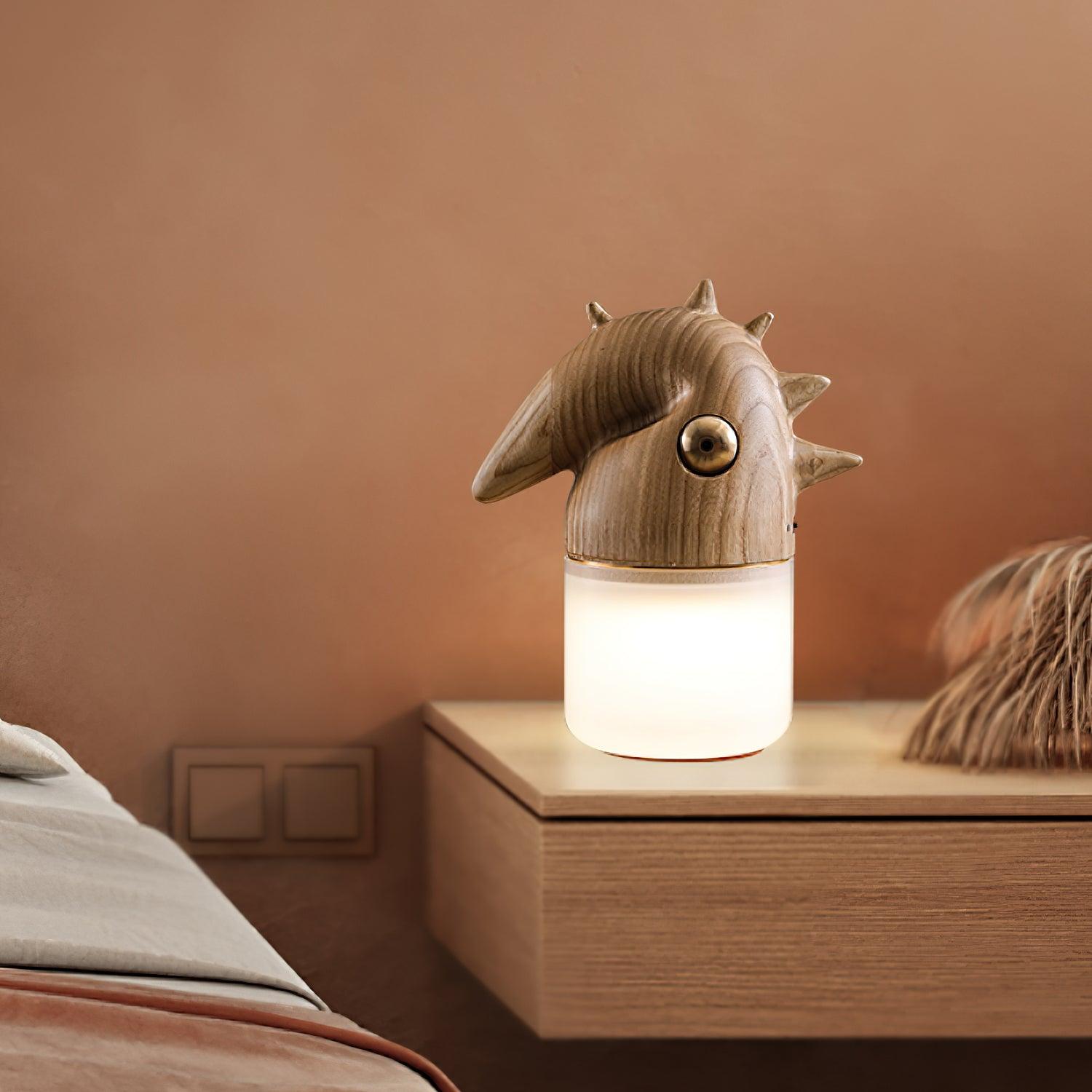 Jerry Contemporary Wood Table Lamp - Blowlighting
