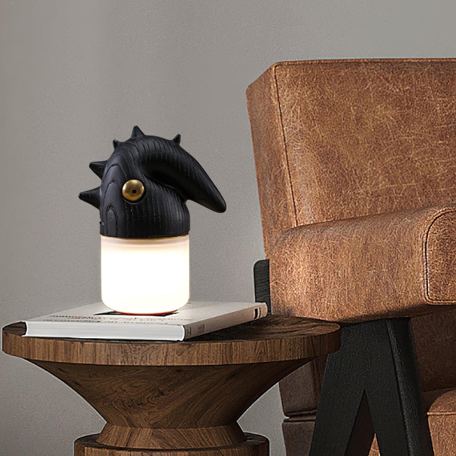 Jerry Contemporary Wood Table Lamp - Blowlighting