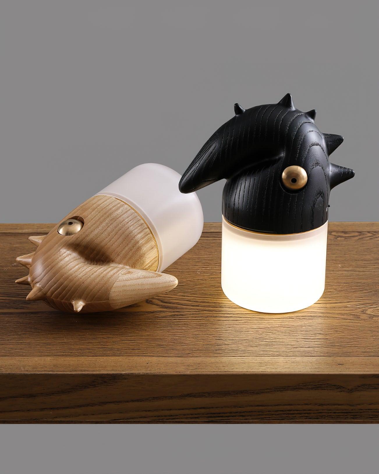 Jerry Contemporary Wood Table Lamp - Blowlighting