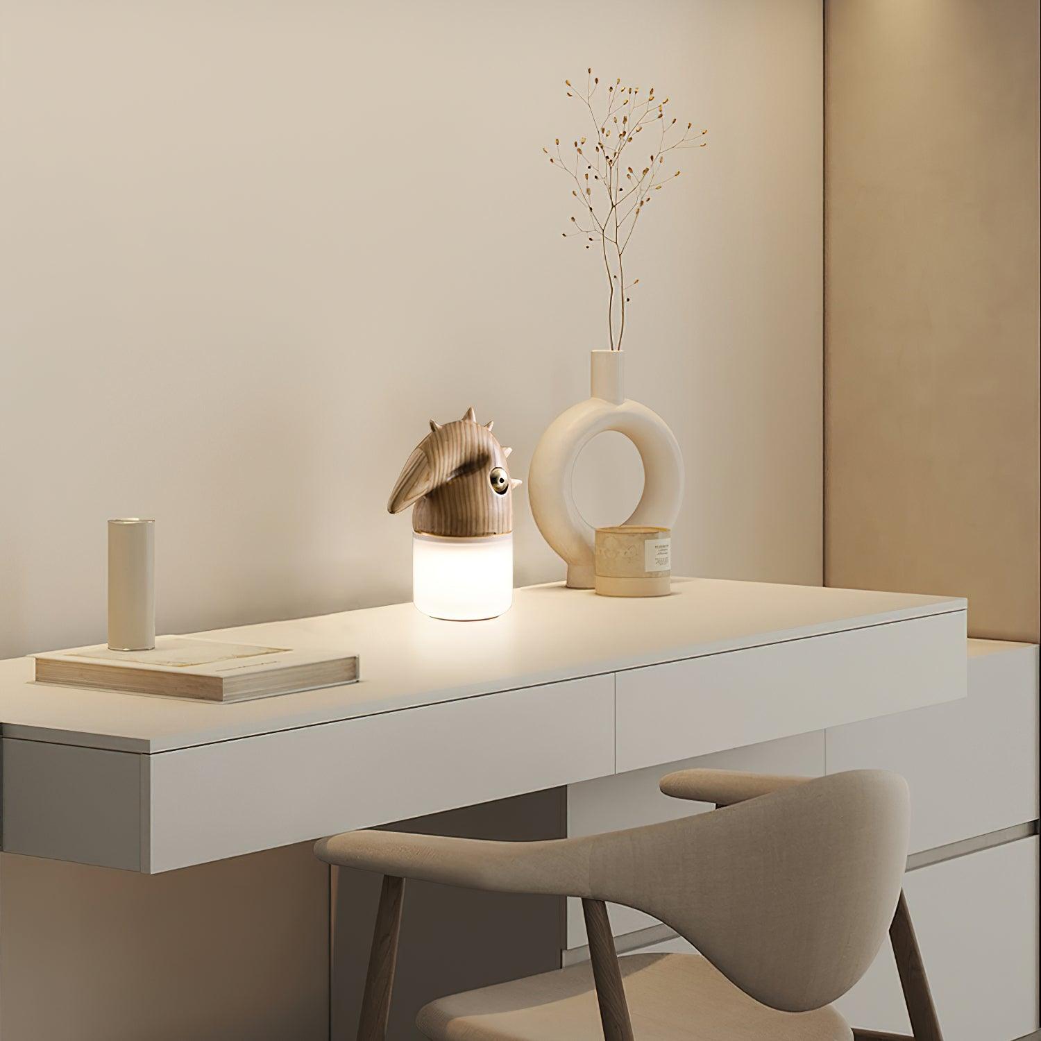 Jerry Contemporary Wood Table Lamp - Blowlighting