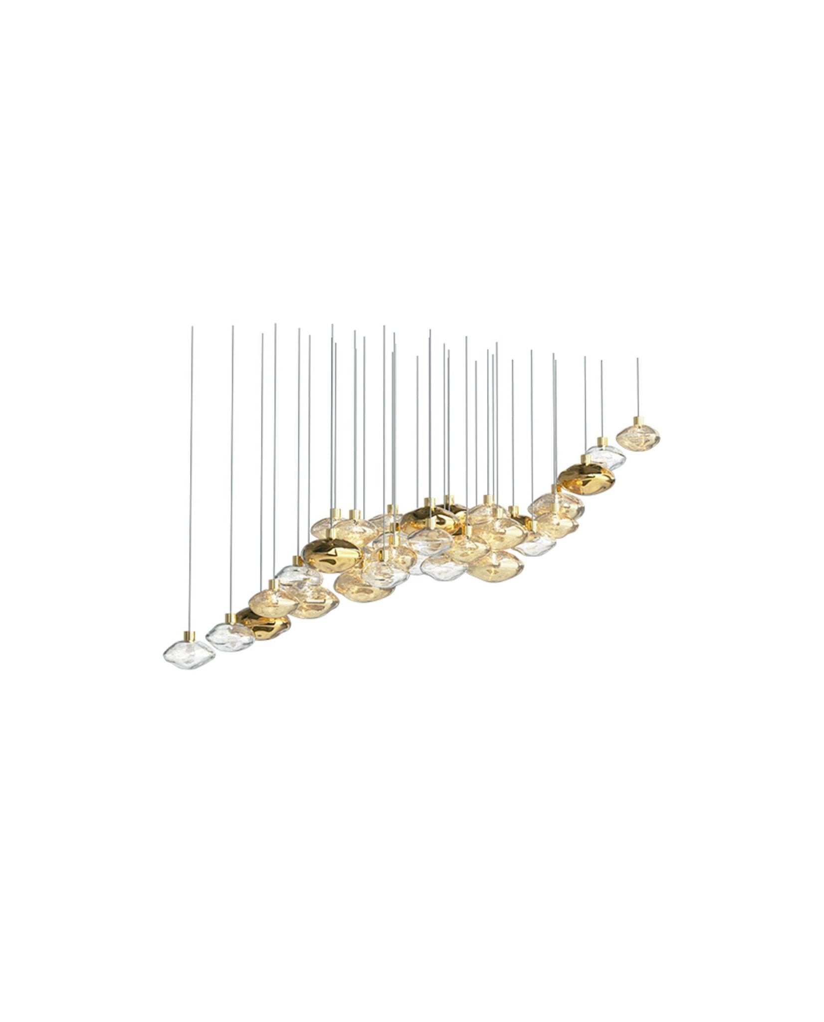 Elmarel Flowing Crystal Dining Chandelier - Blowlighting