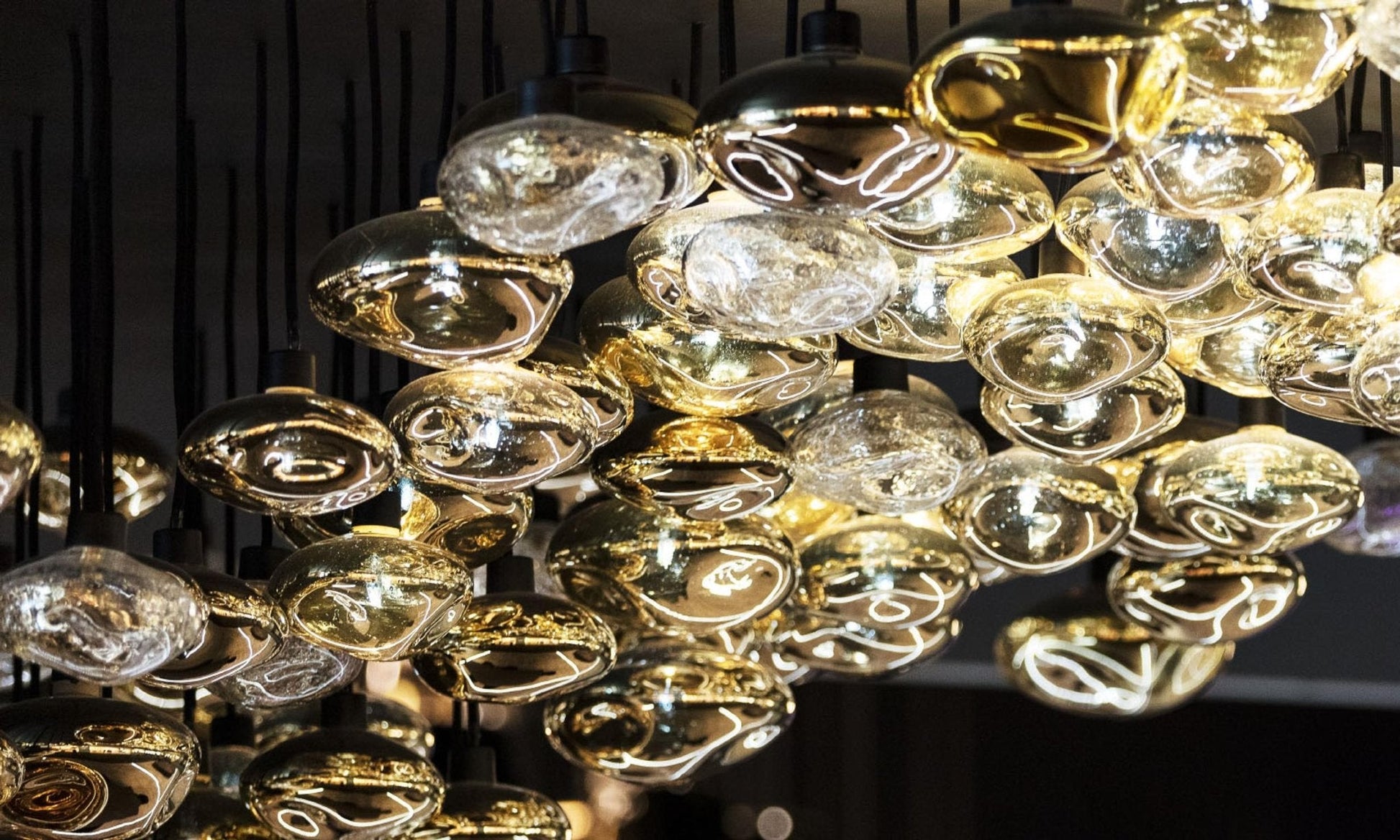 Elmarel Flowing Crystal Dining Chandelier - Blowlighting