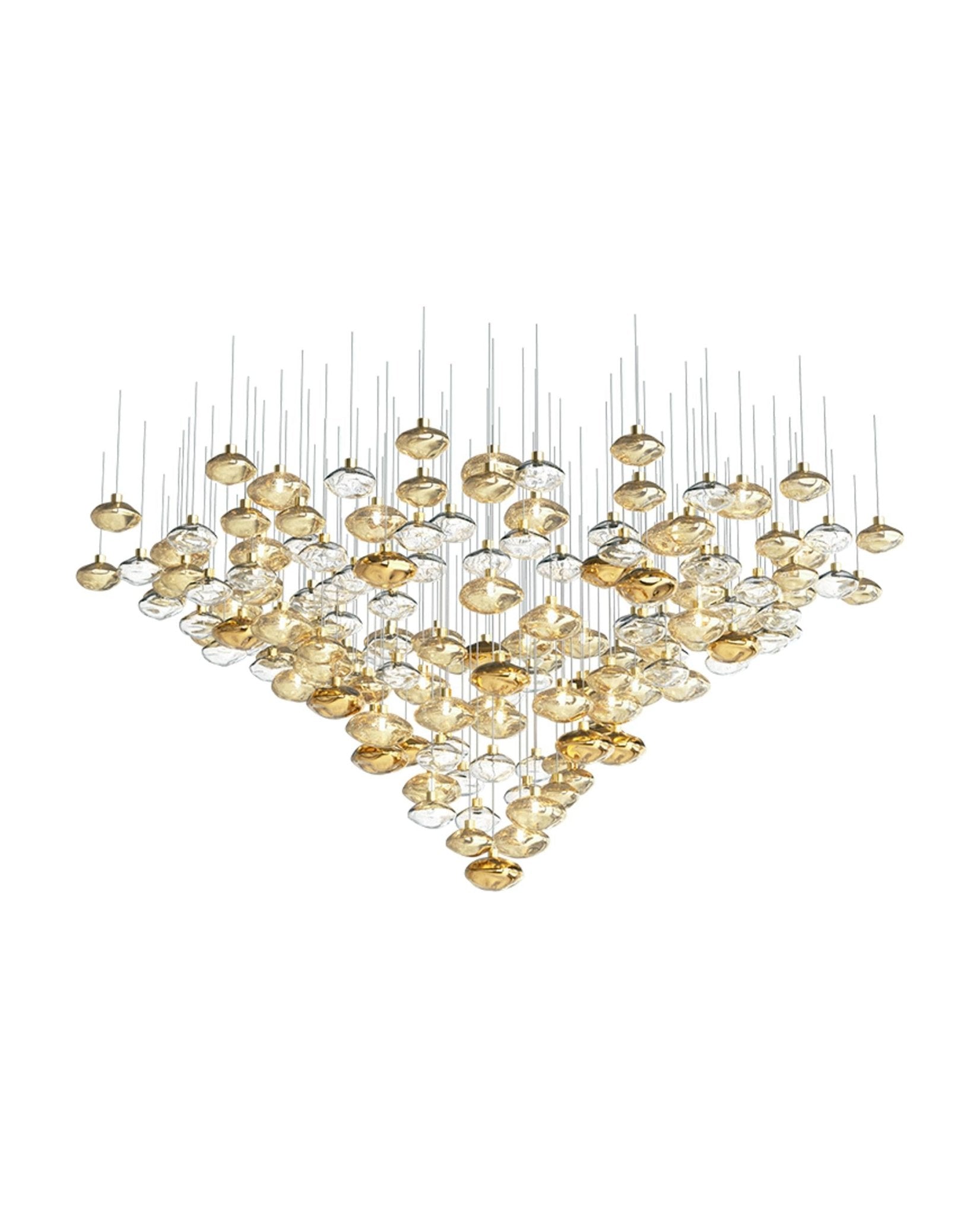 Elmarel Flowing Crystal Dining Chandelier - Blowlighting