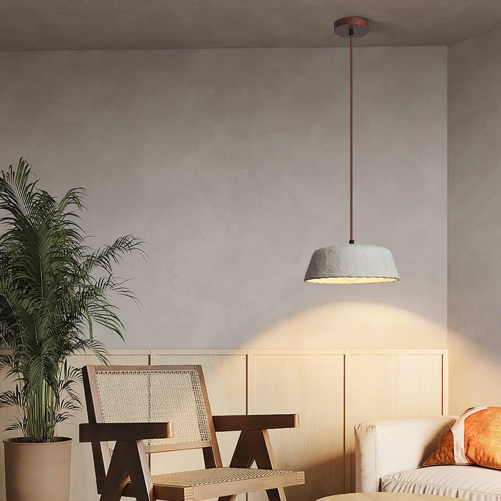Stone Contemporary Wood Pendant Lamp - Blowlighting
