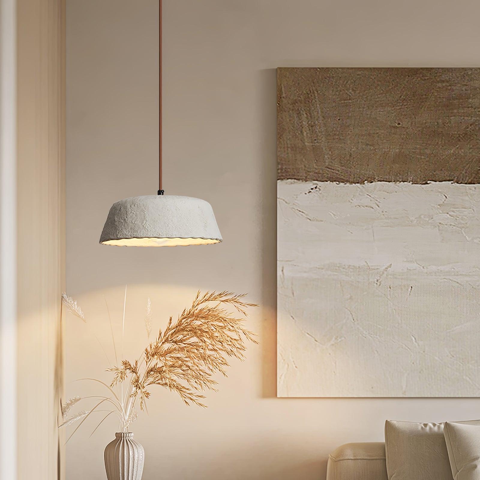 Stone Contemporary Wood Pendant Lamp - Blowlighting