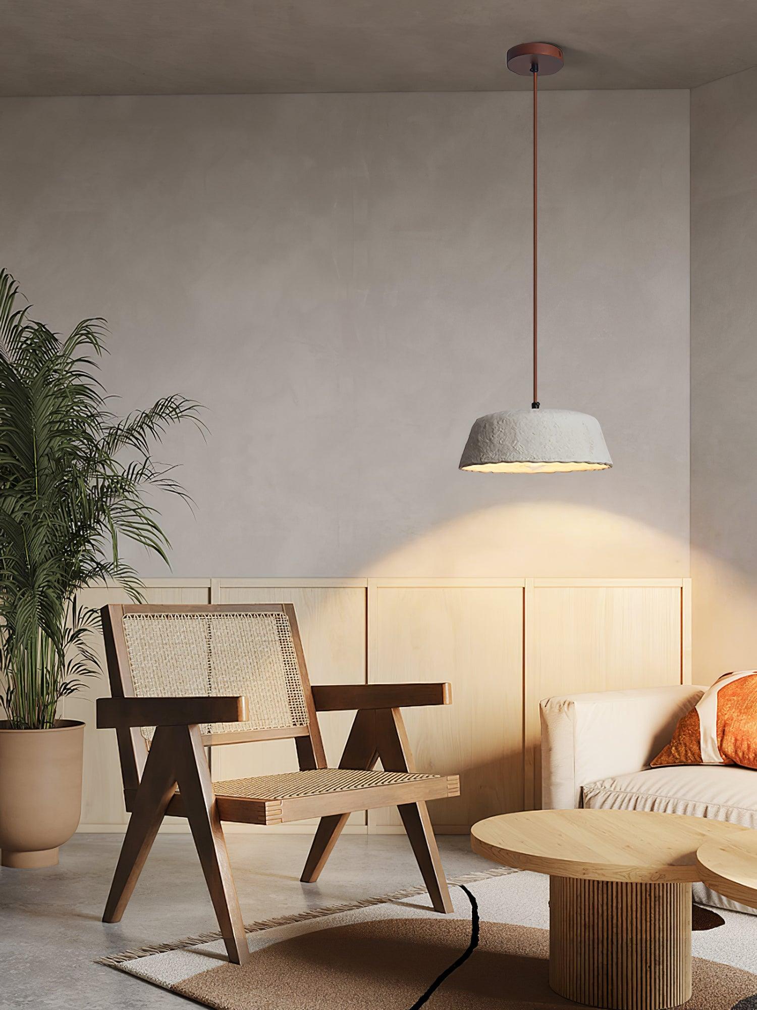 Stone Contemporary Wood Pendant Lamp - Blowlighting
