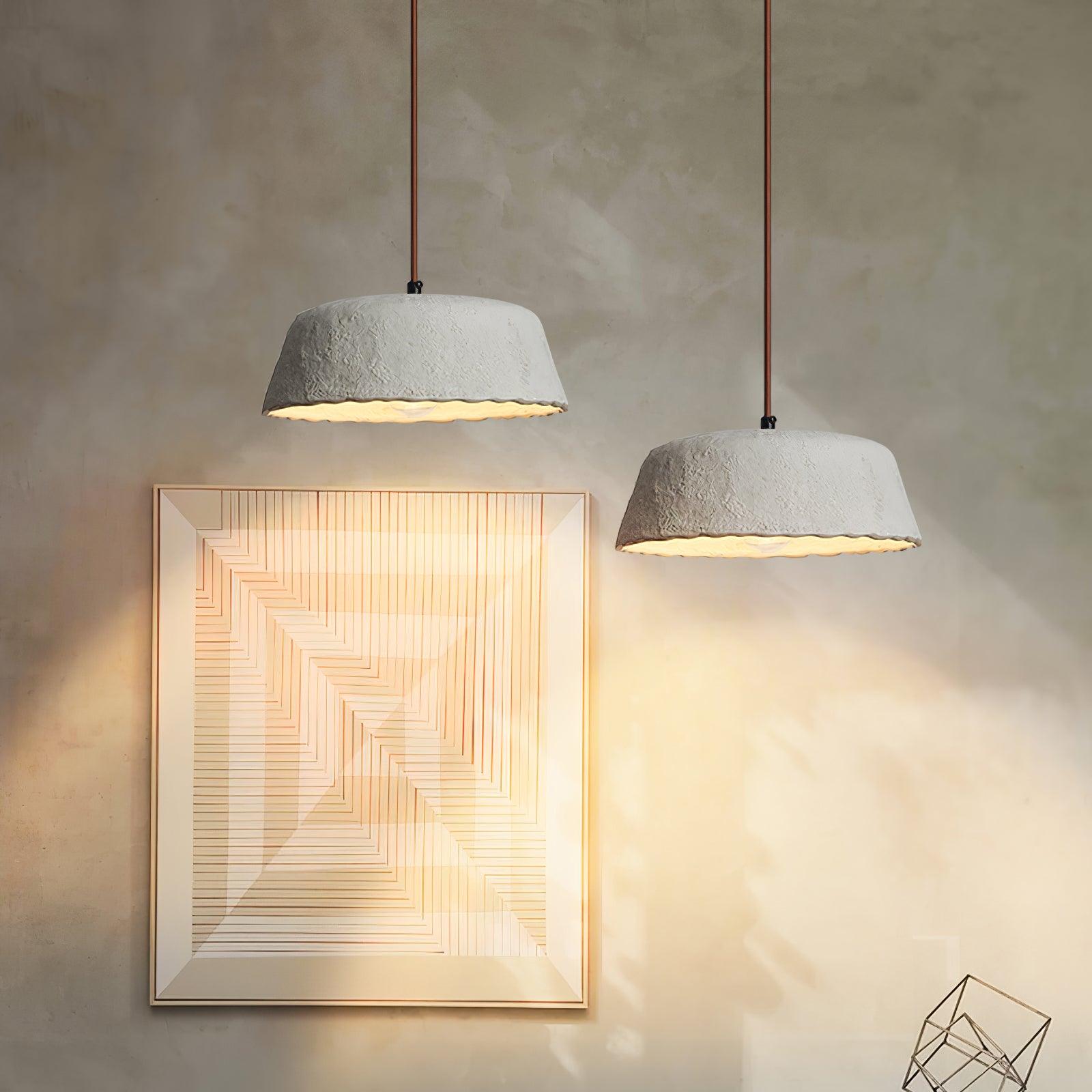 Stone Contemporary Wood Pendant Lamp - Blowlighting