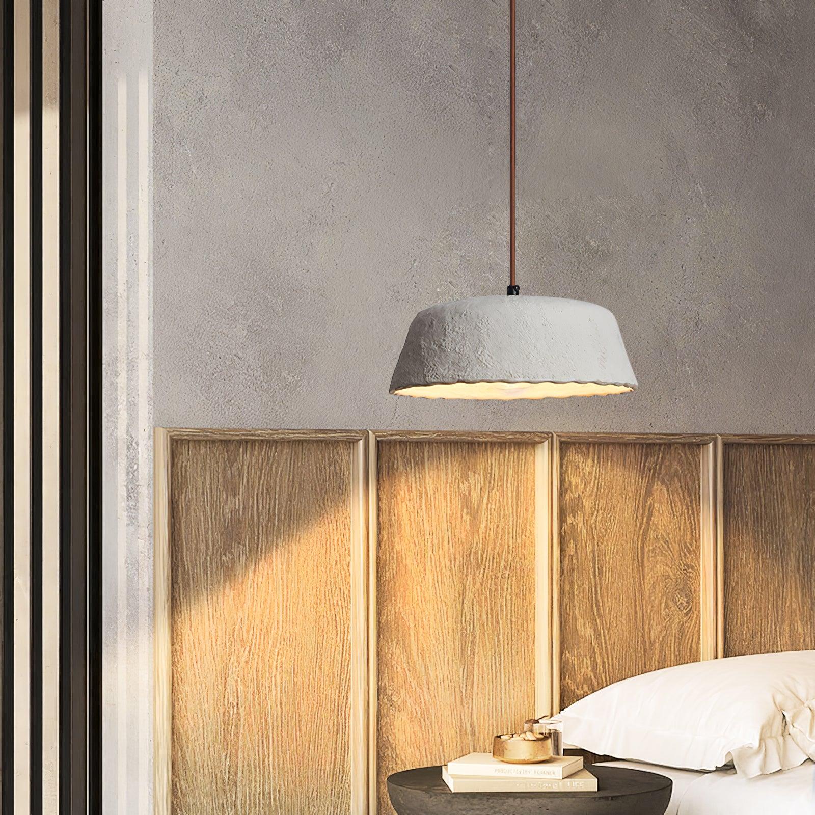 Stone Contemporary Wood Pendant Lamp - Blowlighting
