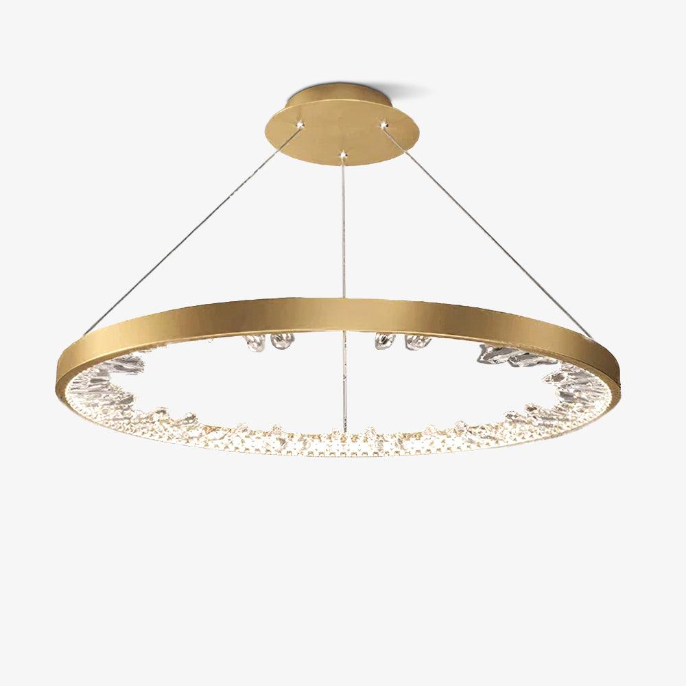 Luxury Circle Crystal Chandelier - Blowlighting