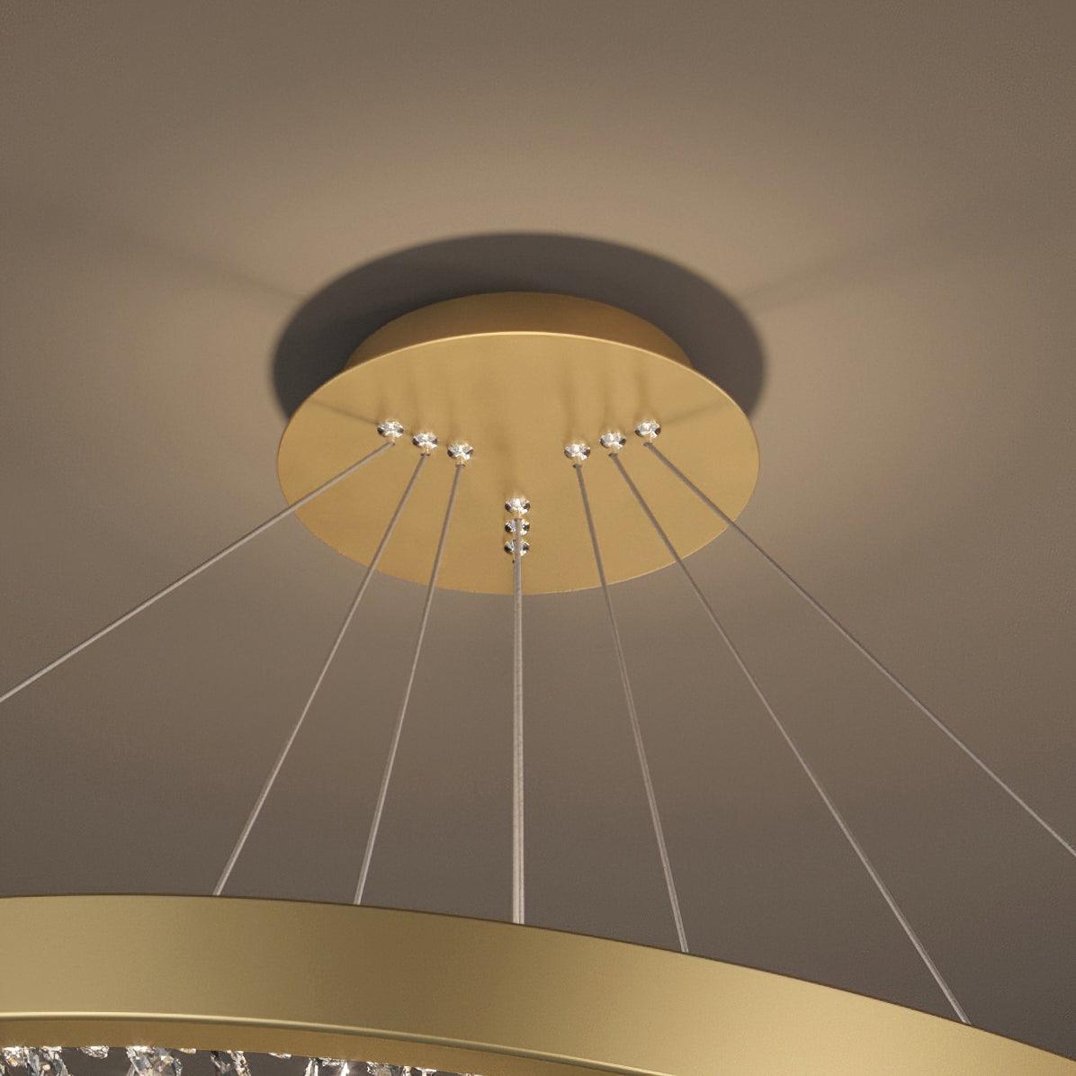 Luxury Circle Crystal Chandelier - Blowlighting