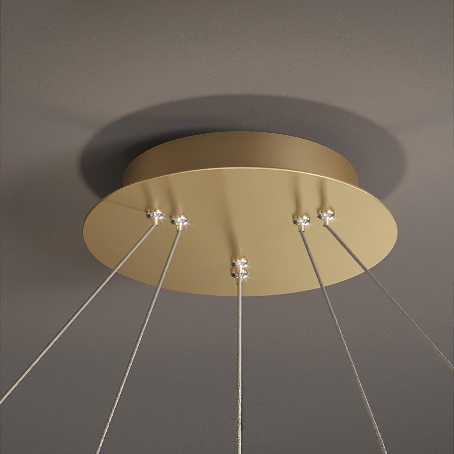 Luxury Circle Crystal Chandelier - Blowlighting