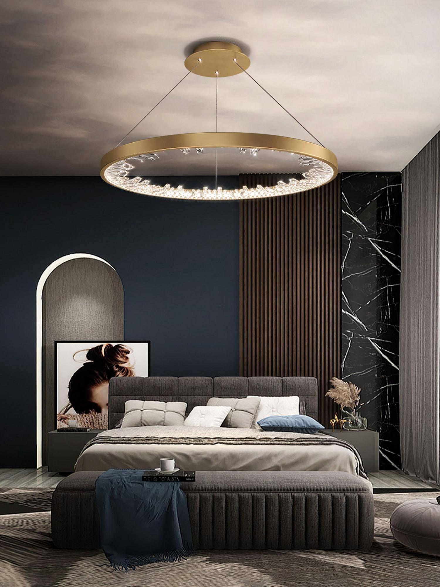 Luxury Circle Crystal Chandelier - Blowlighting