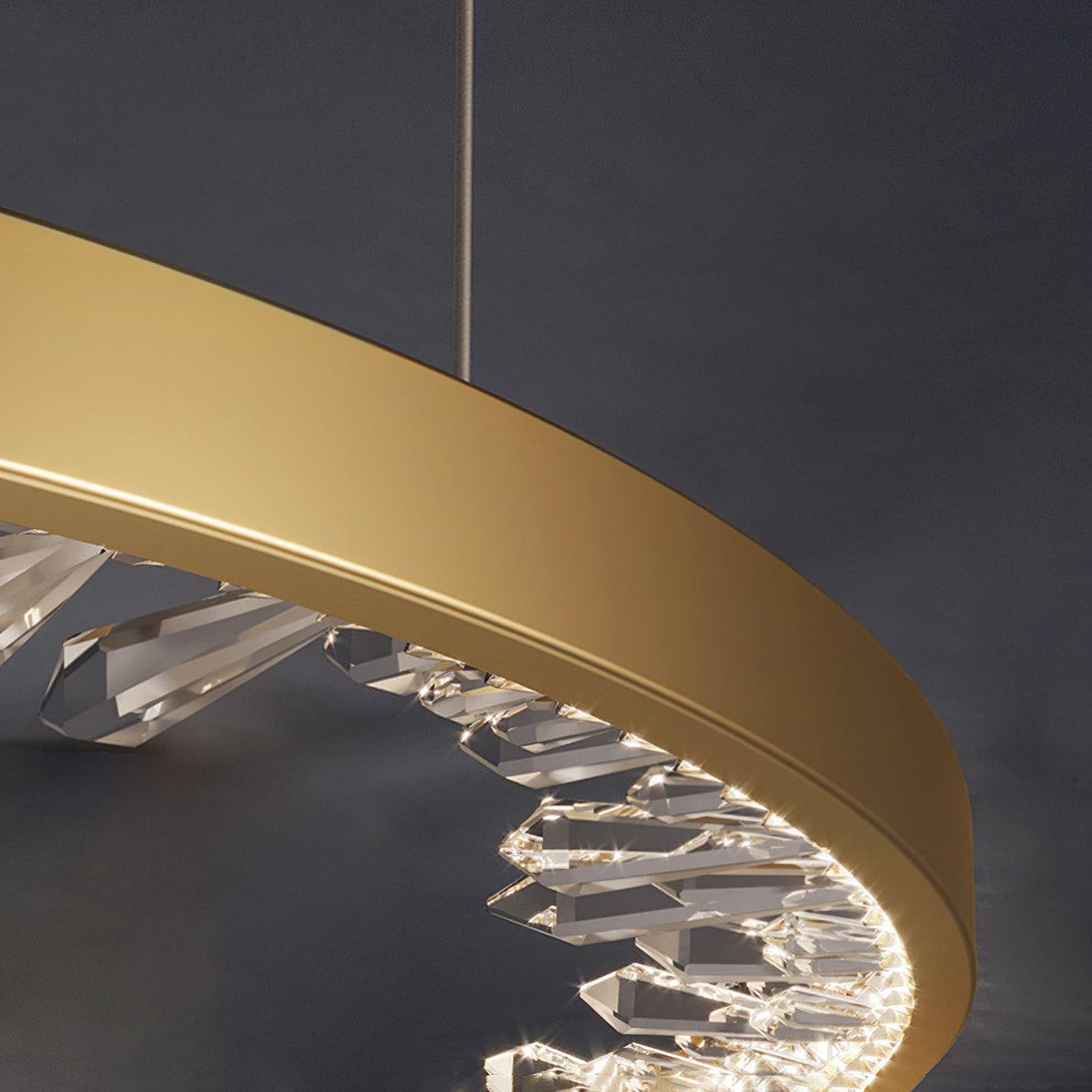 Luxury Circle Crystal Chandelier - Blowlighting