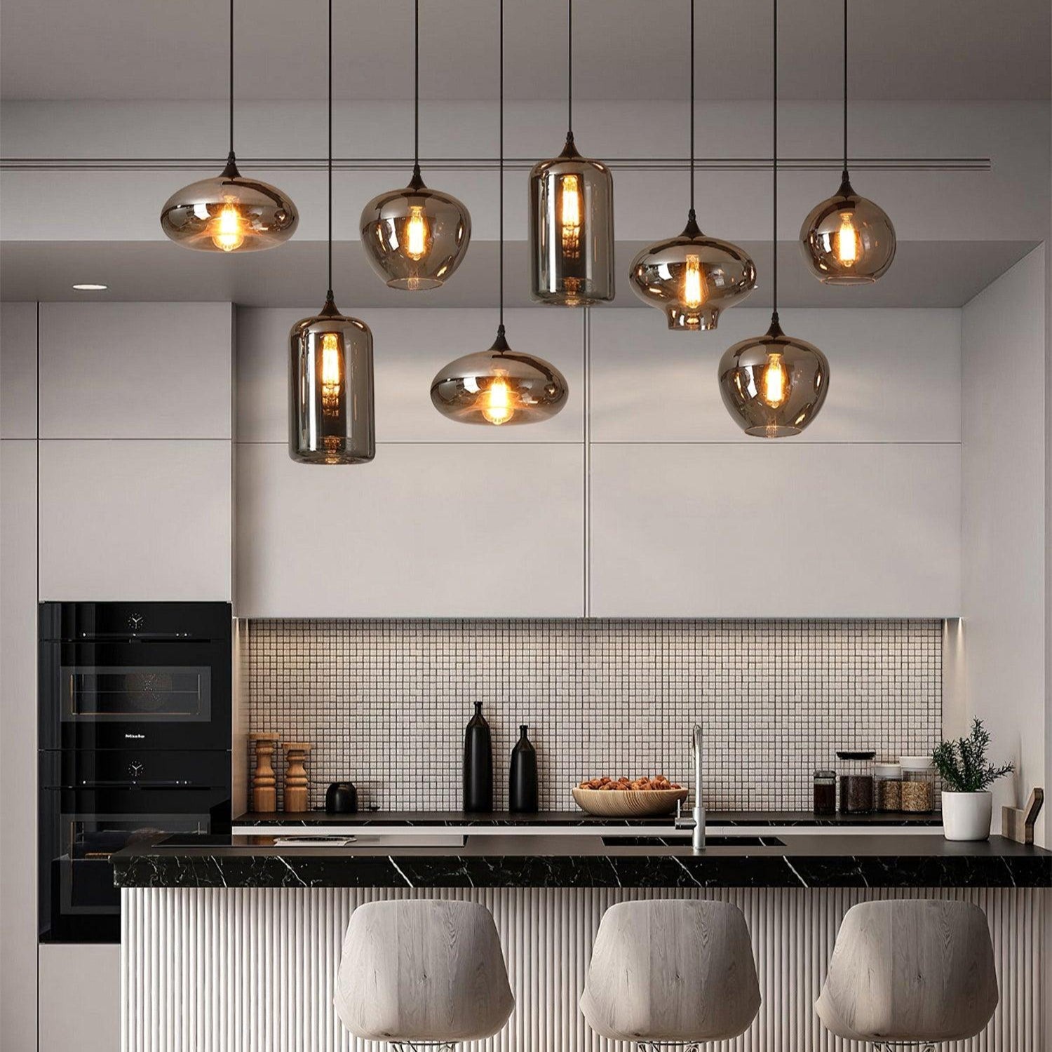 Bottle Glass Pendant Light - Blowlighting