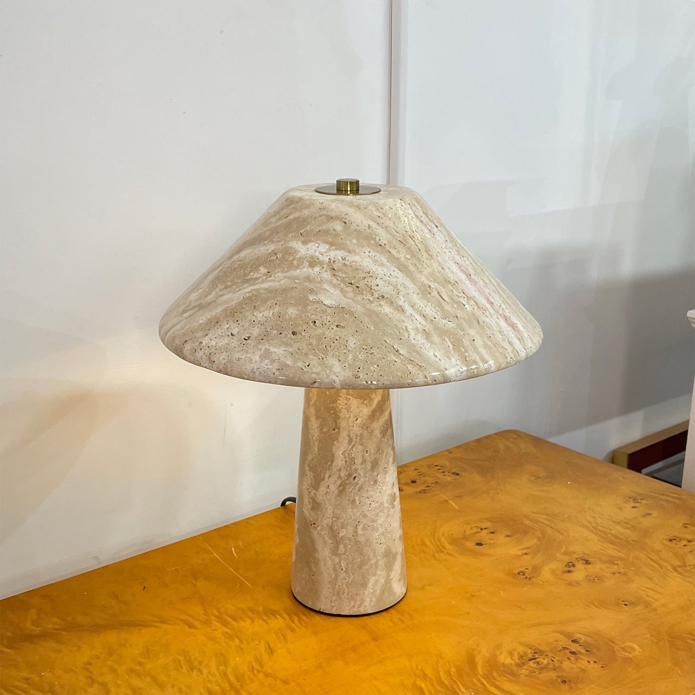 Lydia Wabi-Sabi Travertine Table Light