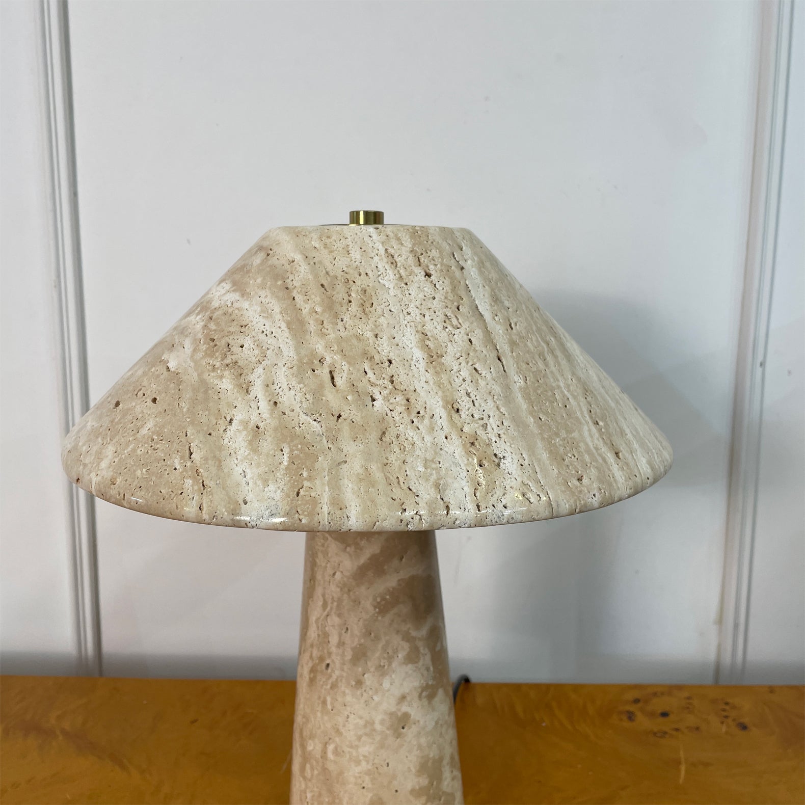 Lydia Wabi-Sabi Travertine Table Light