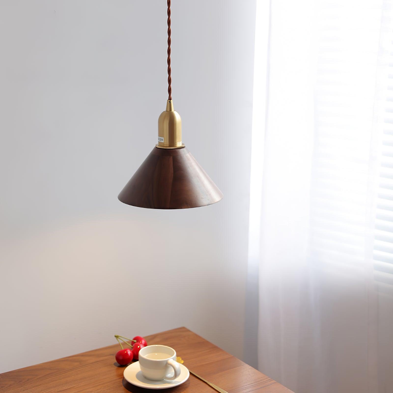 Lyfa Walnut Pendant Light - Blowlighting