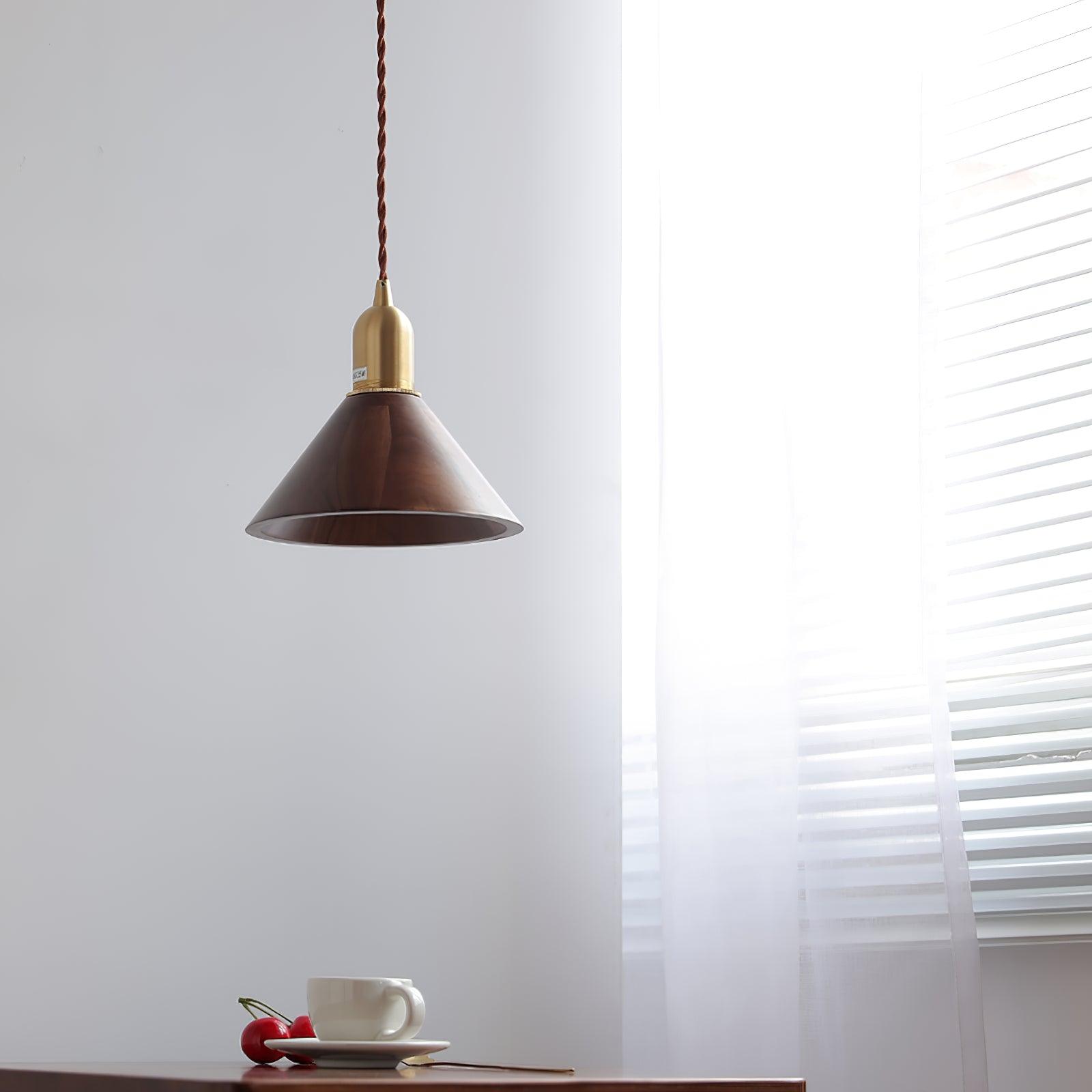 Lyfa Walnut Pendant Light - Blowlighting