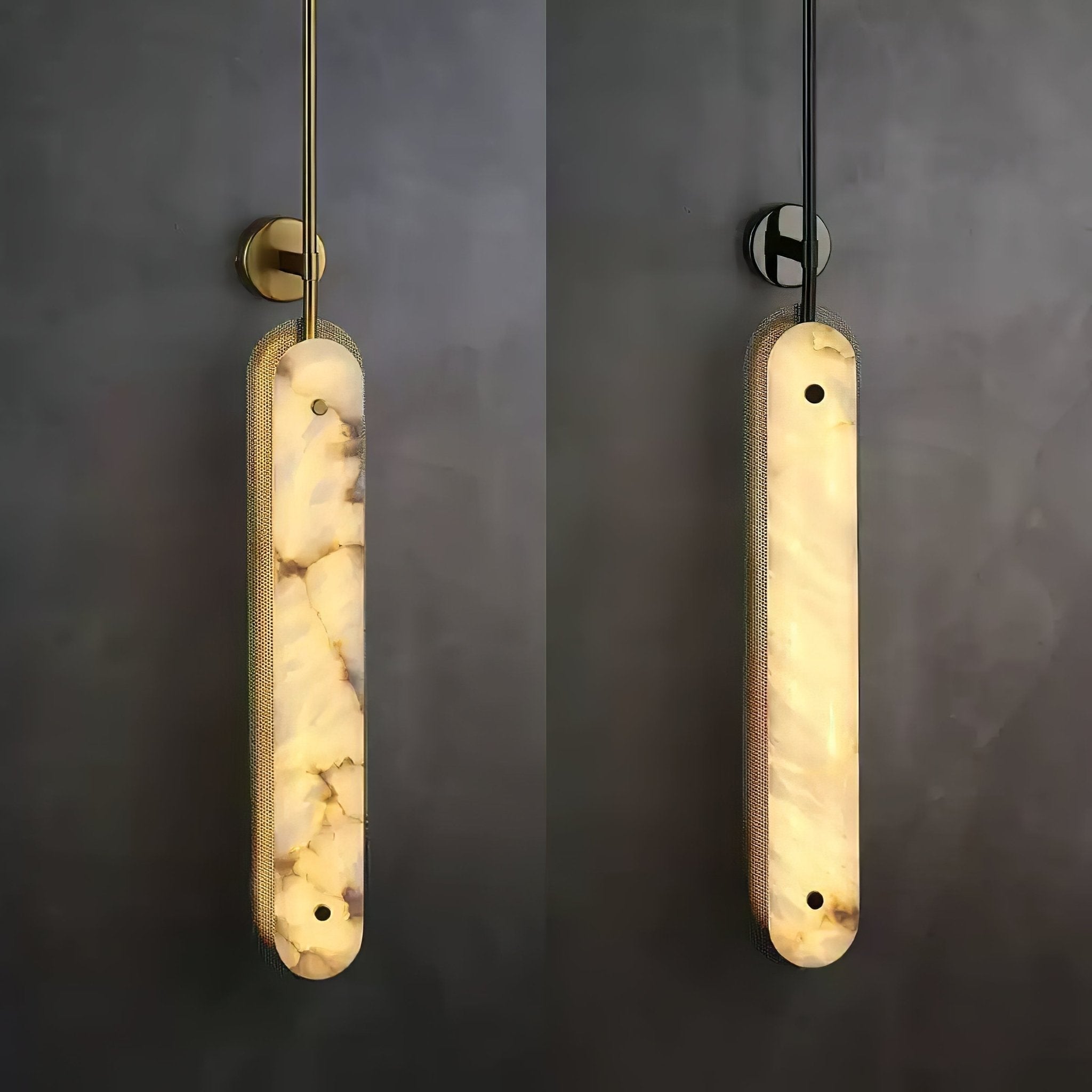 Ilaeir Vertical Alabaster Pendant Light - Blowlighting
