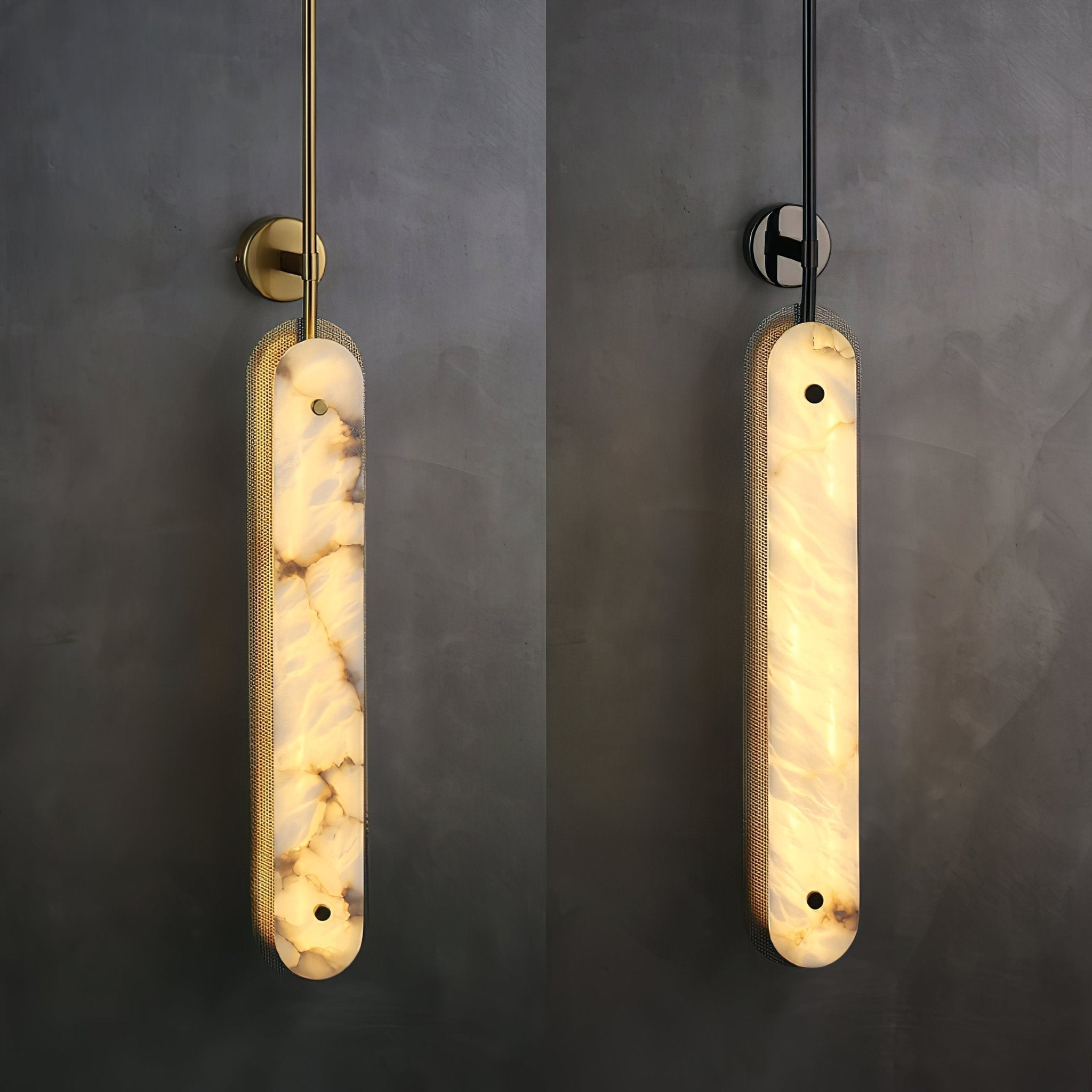 Ilaeir Vertical Alabaster Pendant Light - Blowlighting