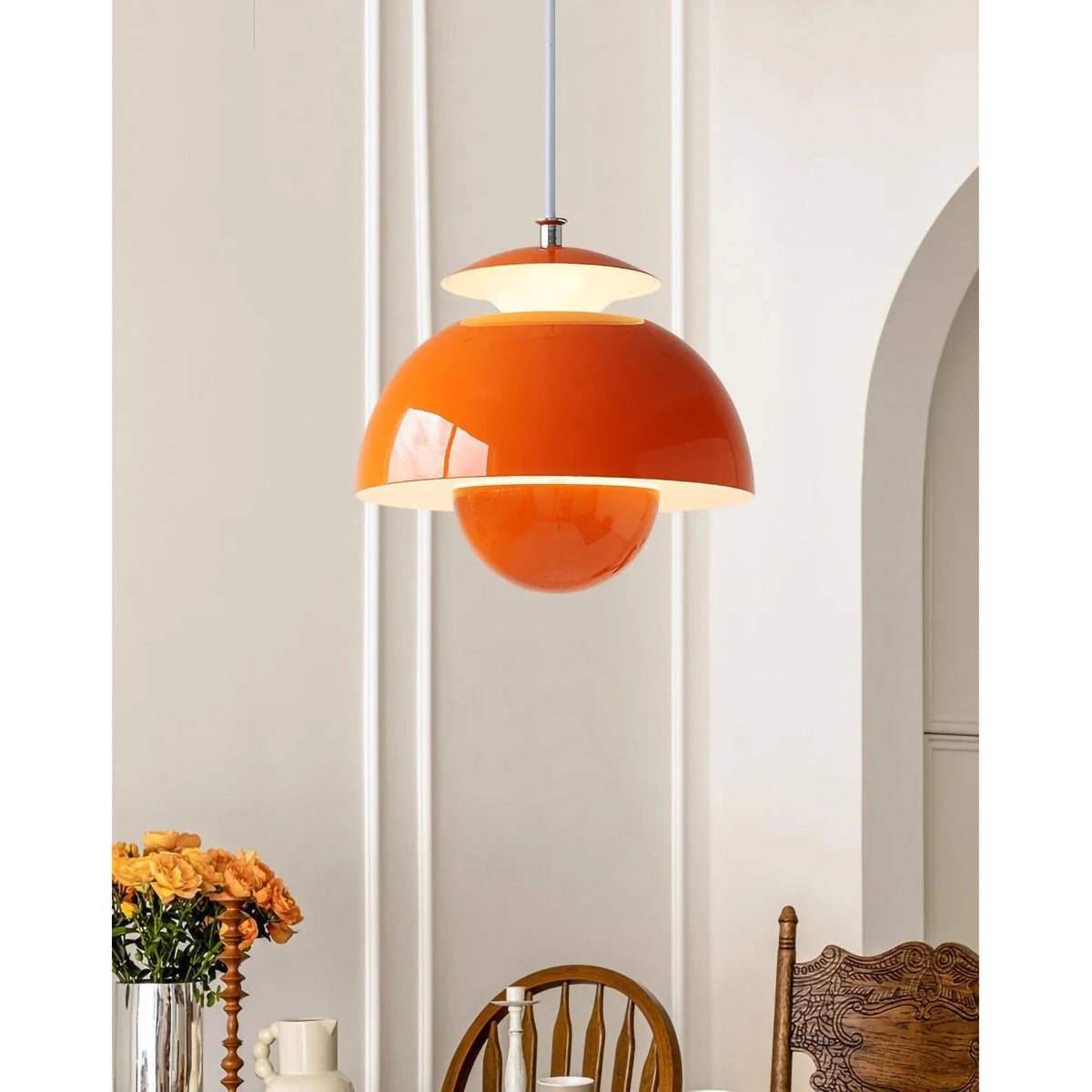 Macaroon Flower Bud Dopamine Colors Iron Pendant Light