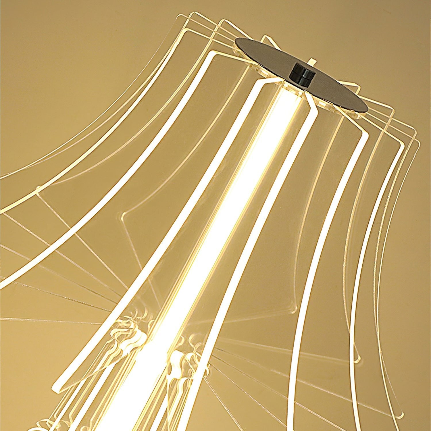 Elmariel Sculptural Acrylic Table Lamp - Blowlighting
