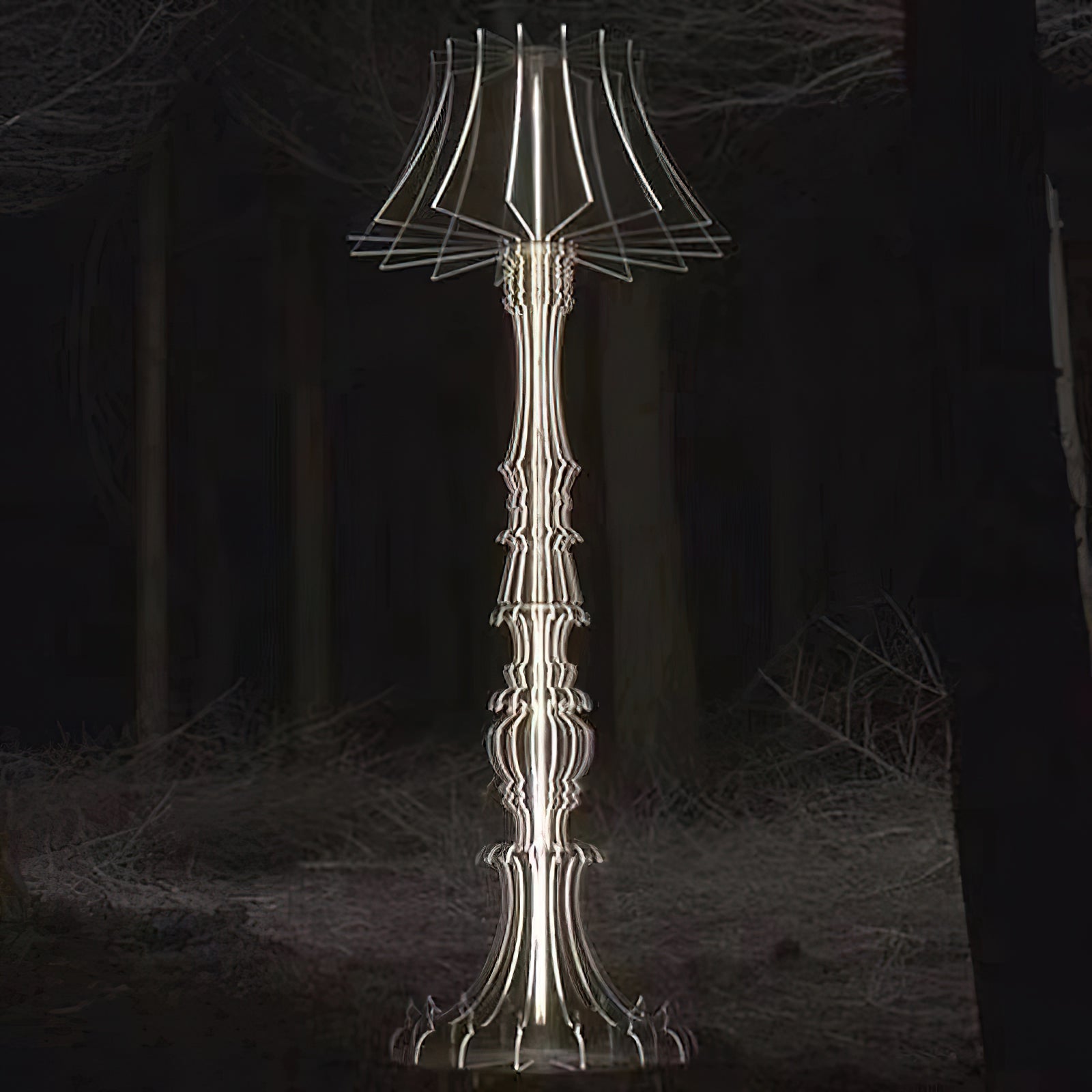 Elmariel Sculptural Acrylic Table Lamp - Blowlighting
