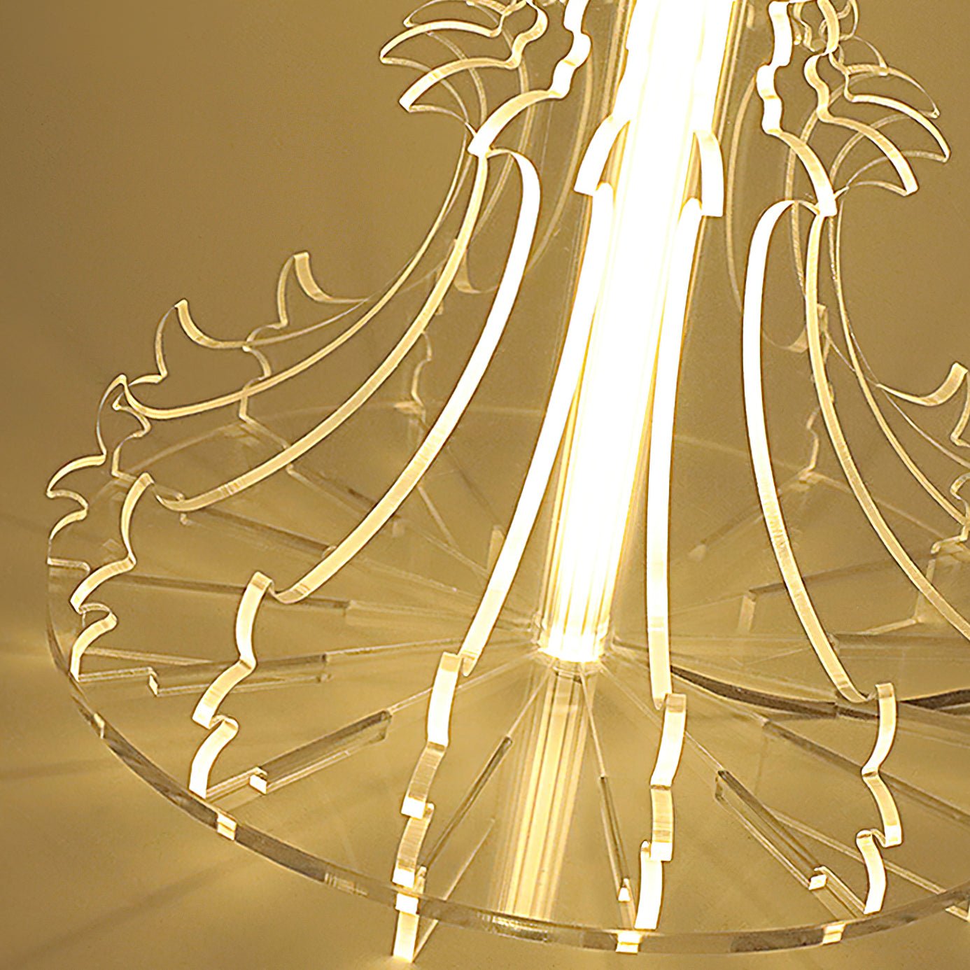 Elmariel Sculptural Acrylic Table Lamp - Blowlighting