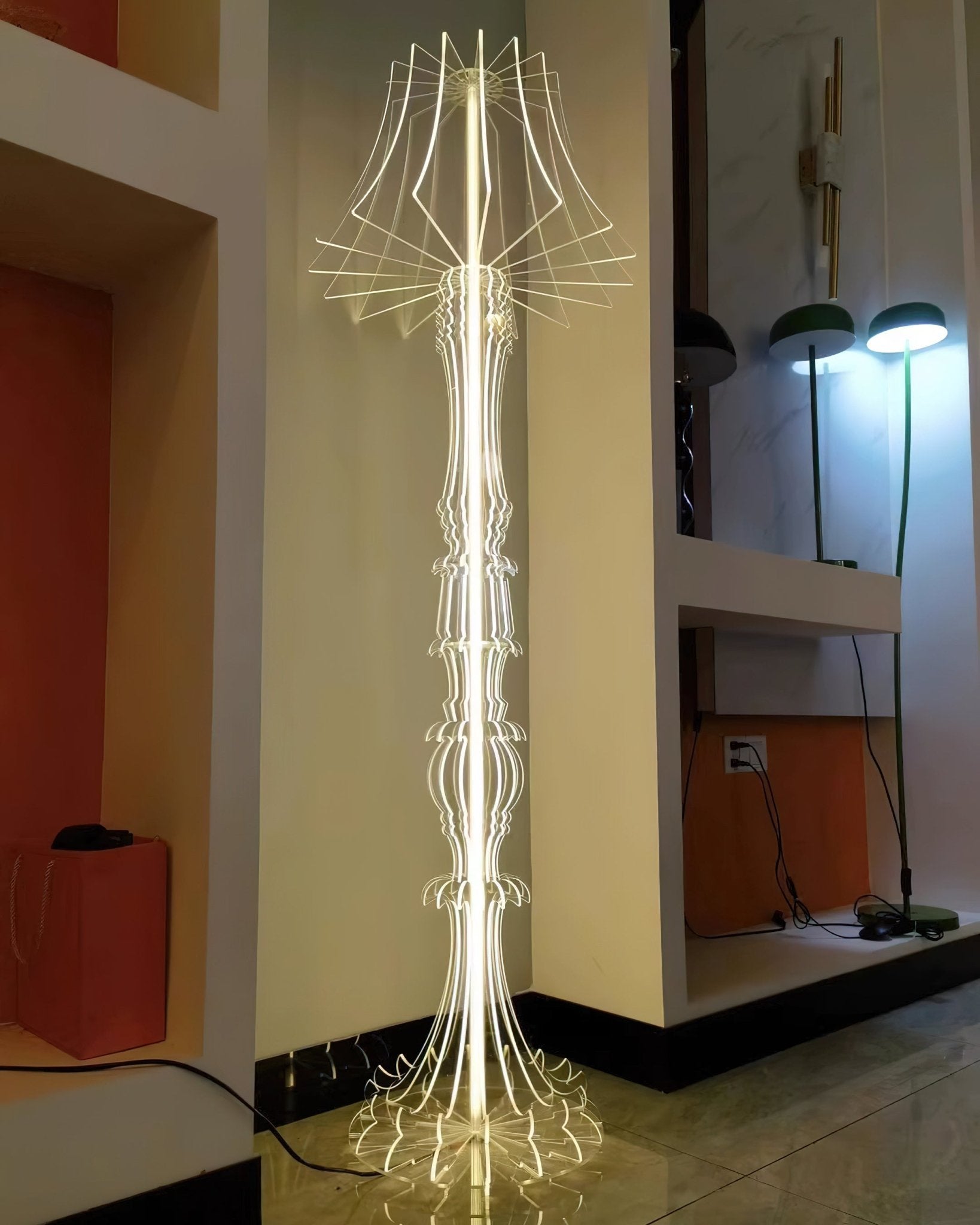 Elmariel Sculptural Acrylic Table Lamp - Blowlighting
