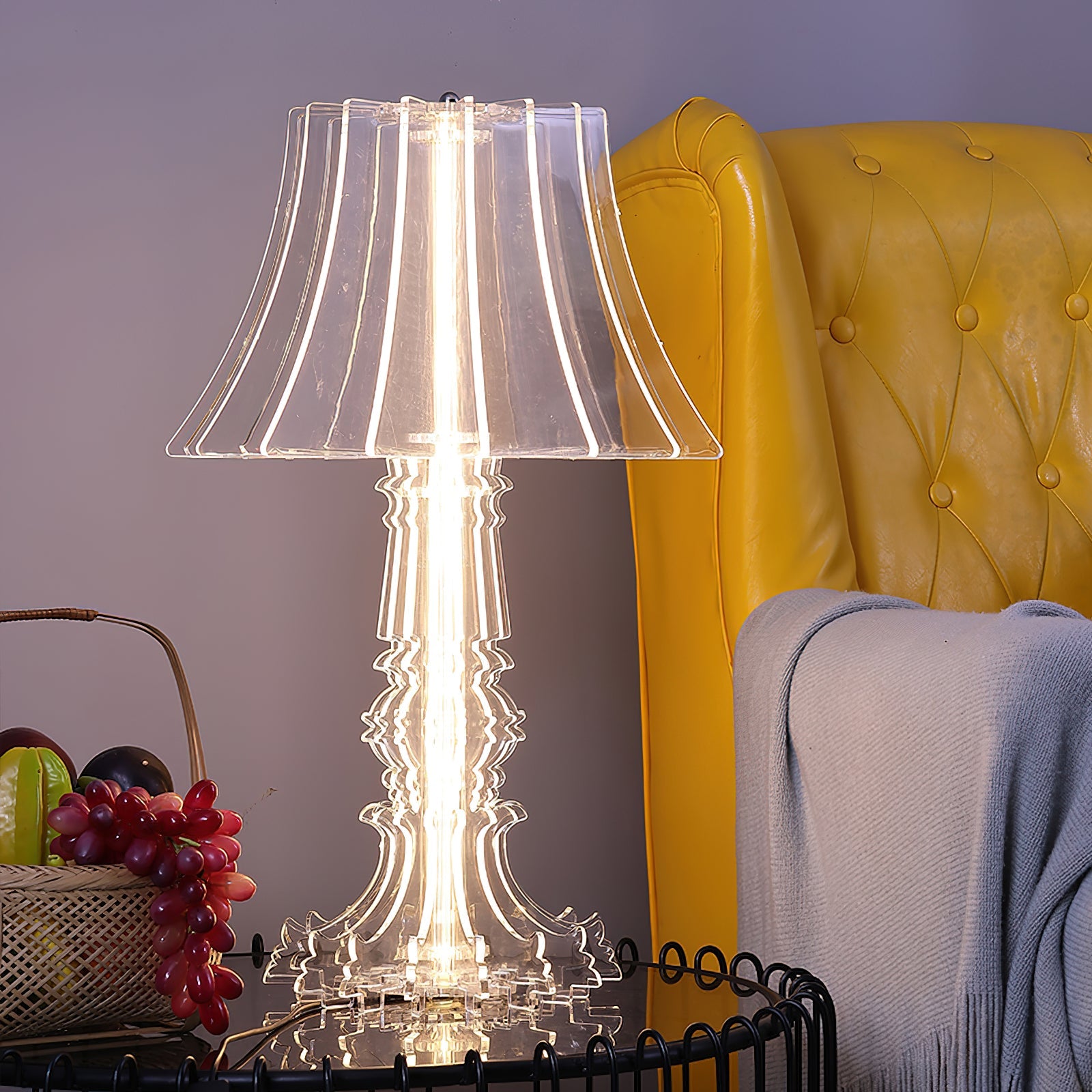 Elmariel Sculptural Acrylic Table Lamp - Blowlighting