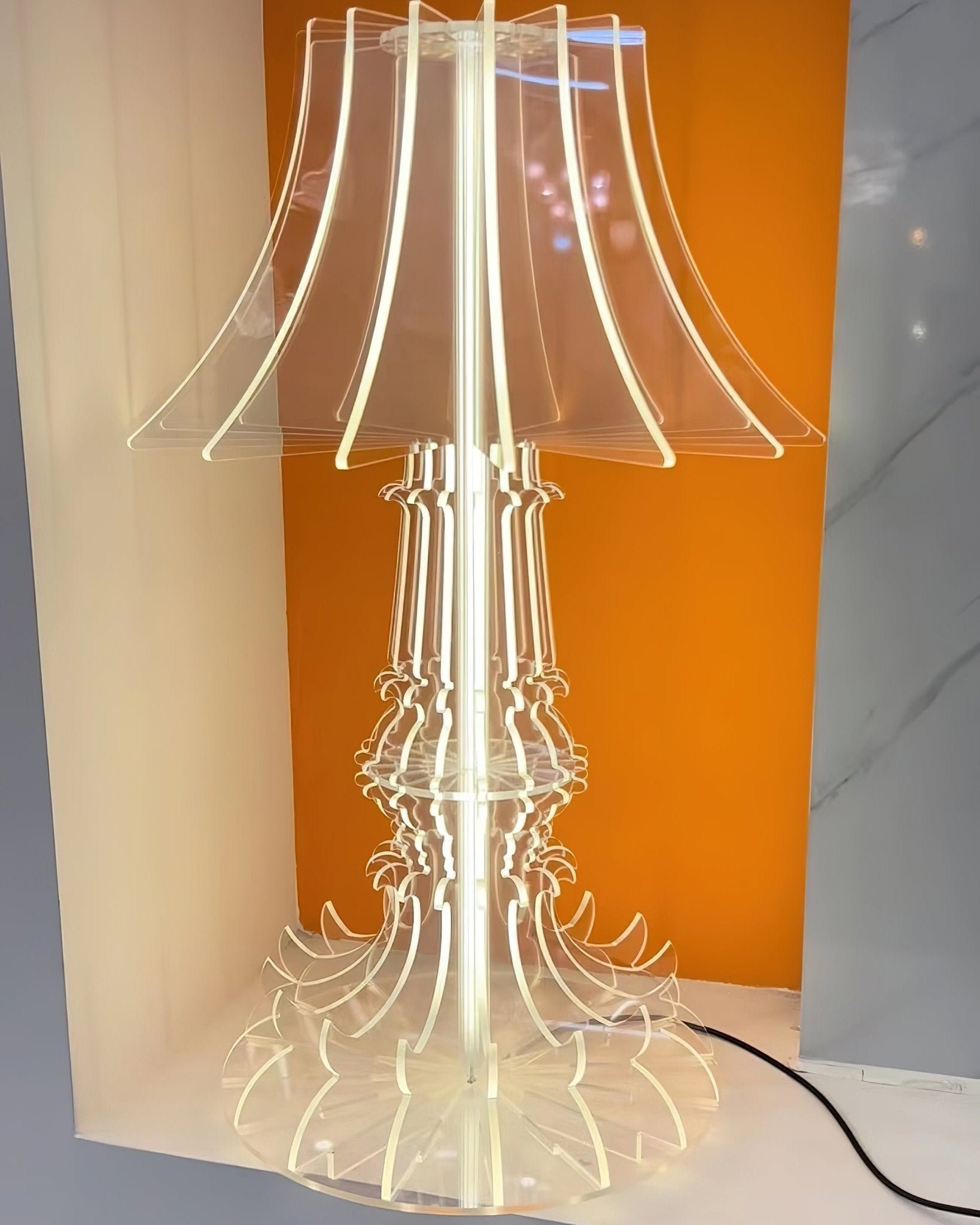Elmariel Sculptural Acrylic Table Lamp - Blowlighting