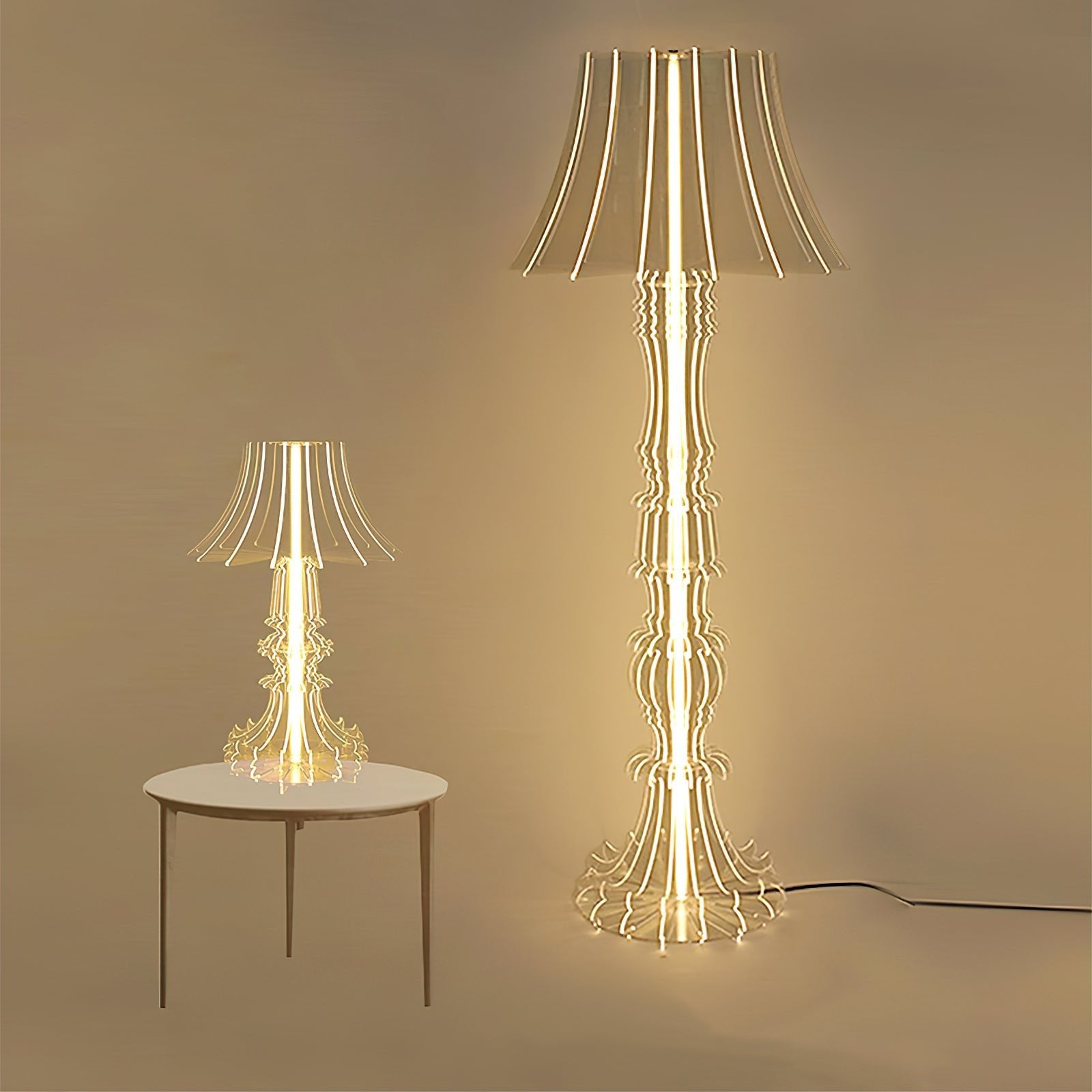 Elmariel Sculptural Acrylic Table Lamp - Blowlighting