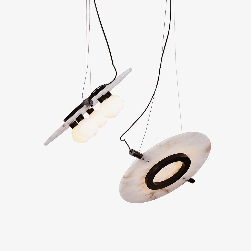Imirila Disc Shaped Glass Pendant Light - Blowlighting