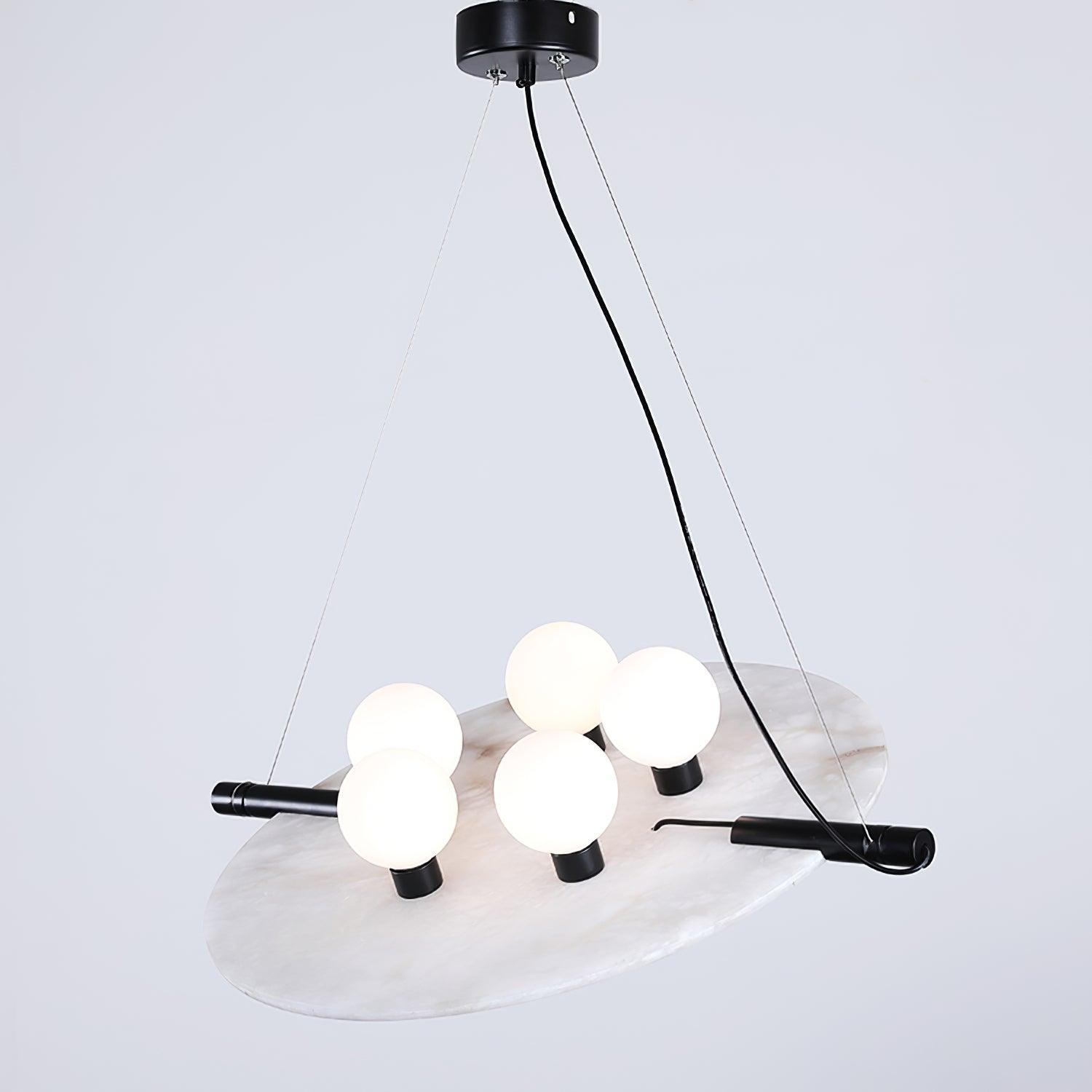 Imirila Disc Shaped Glass Pendant Light - Blowlighting