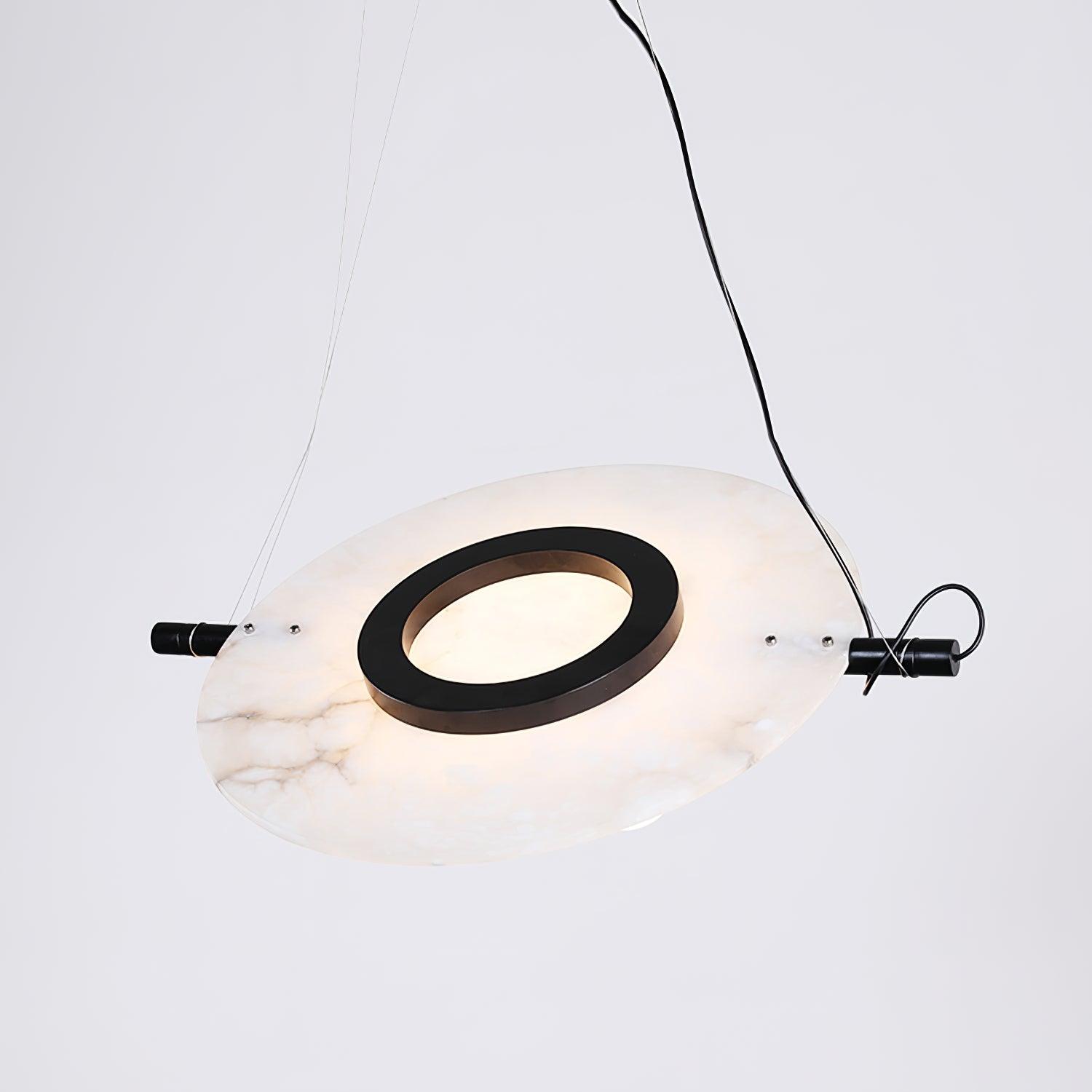 Imirila Disc Shaped Glass Pendant Light - Blowlighting