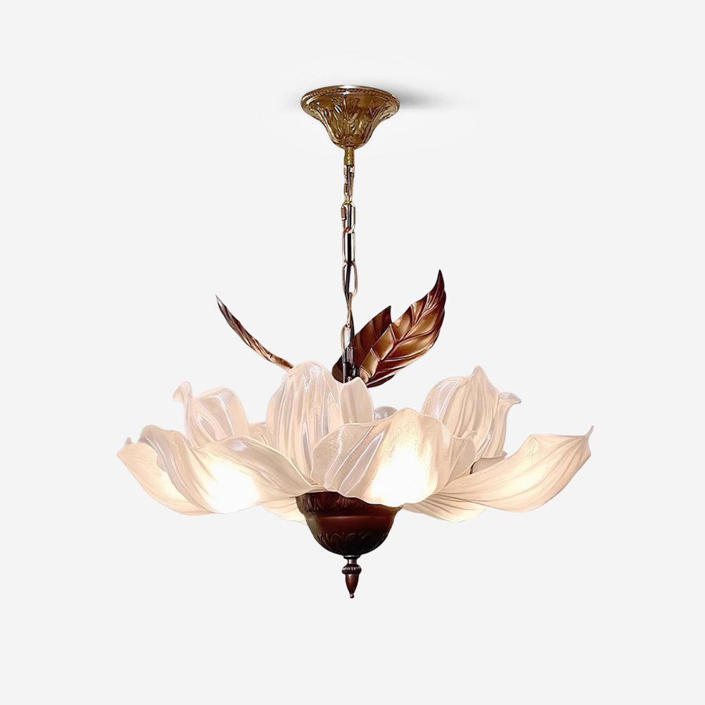 Magnolia Floral Acrylic Bloom Chandelier