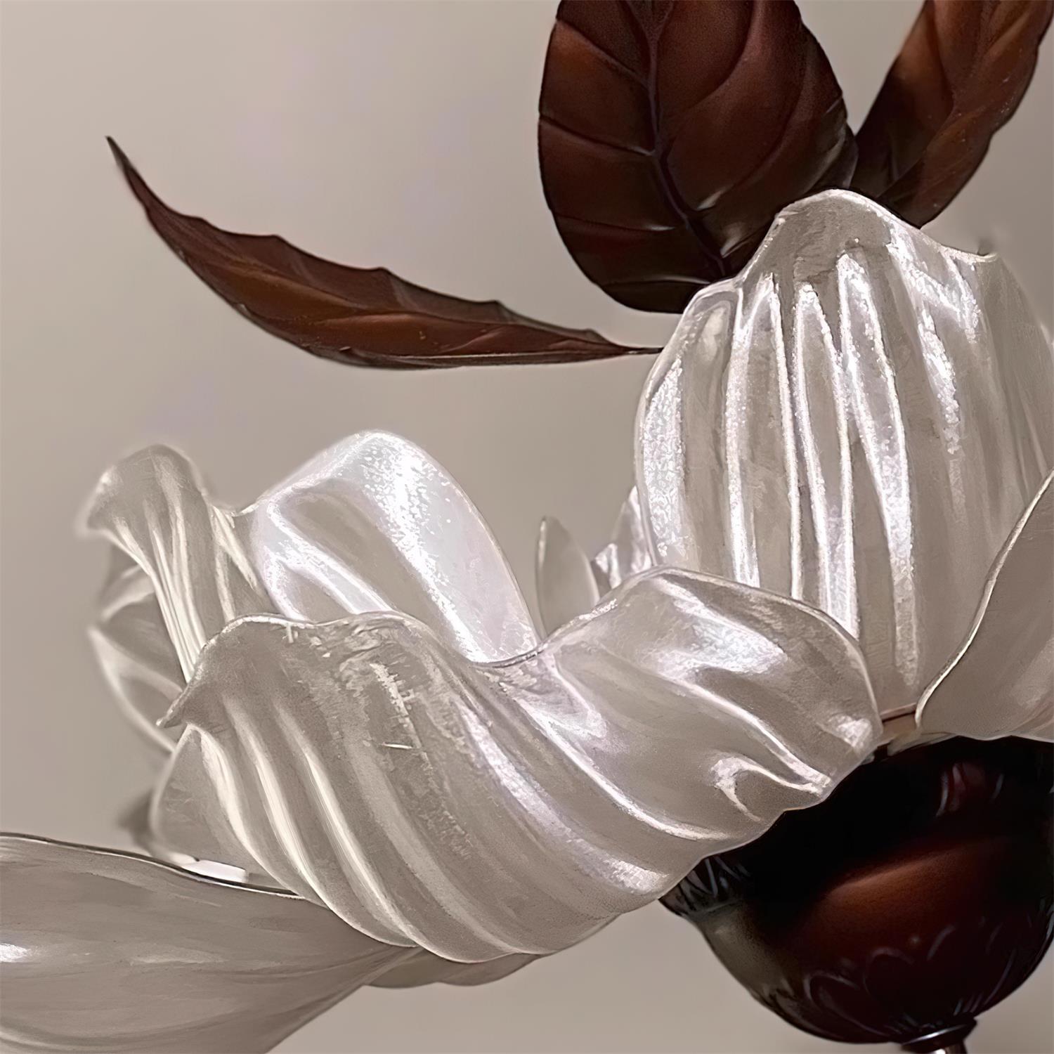 Magnolia Floral Acrylic Bloom Chandelier