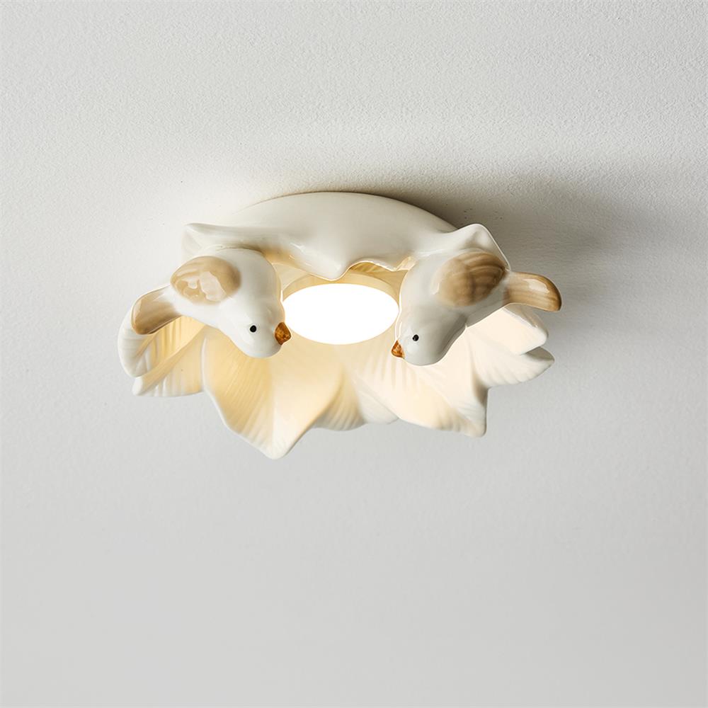 Magnolia Nest Art Deco Ceramics Ceiling Light