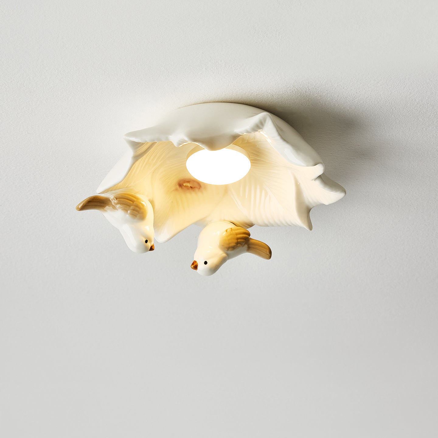 Magnolia Nest Art Deco Ceramics Ceiling Light