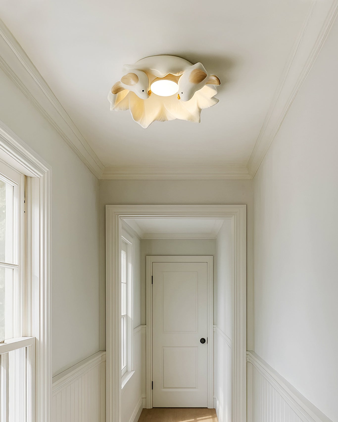 Magnolia Nest Art Deco Ceramics Ceiling Light
