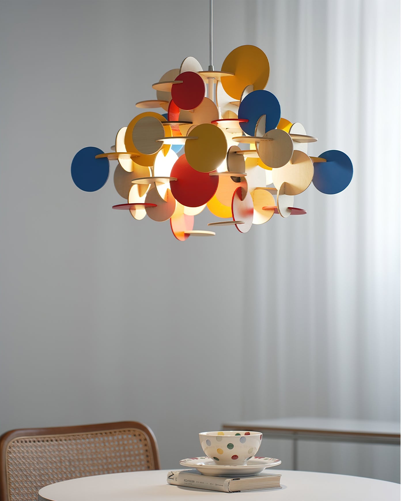 Mailone Kinetic Wood Pendant Light