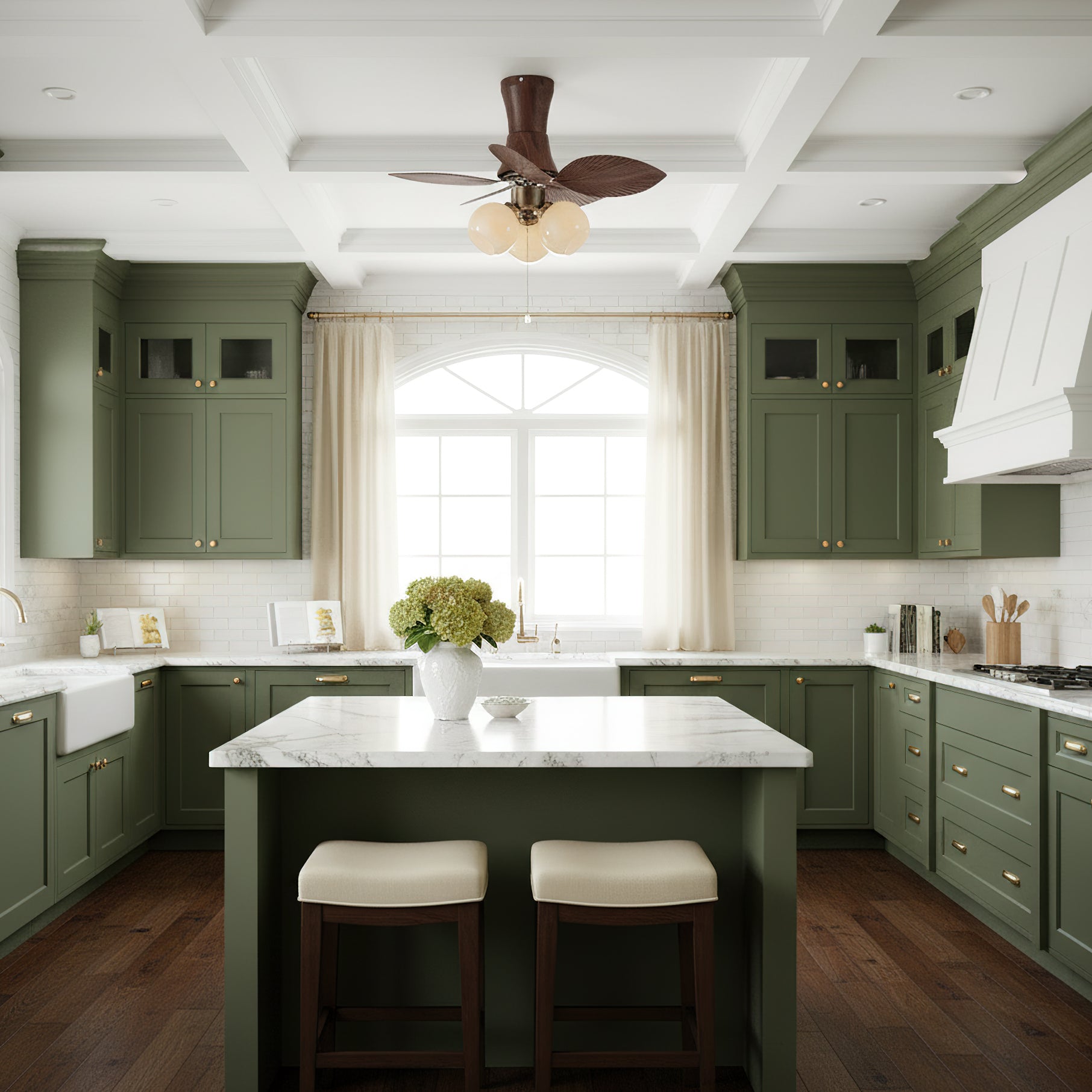 Malibu Wabi-Sabi ABS Ceiling Fan Light